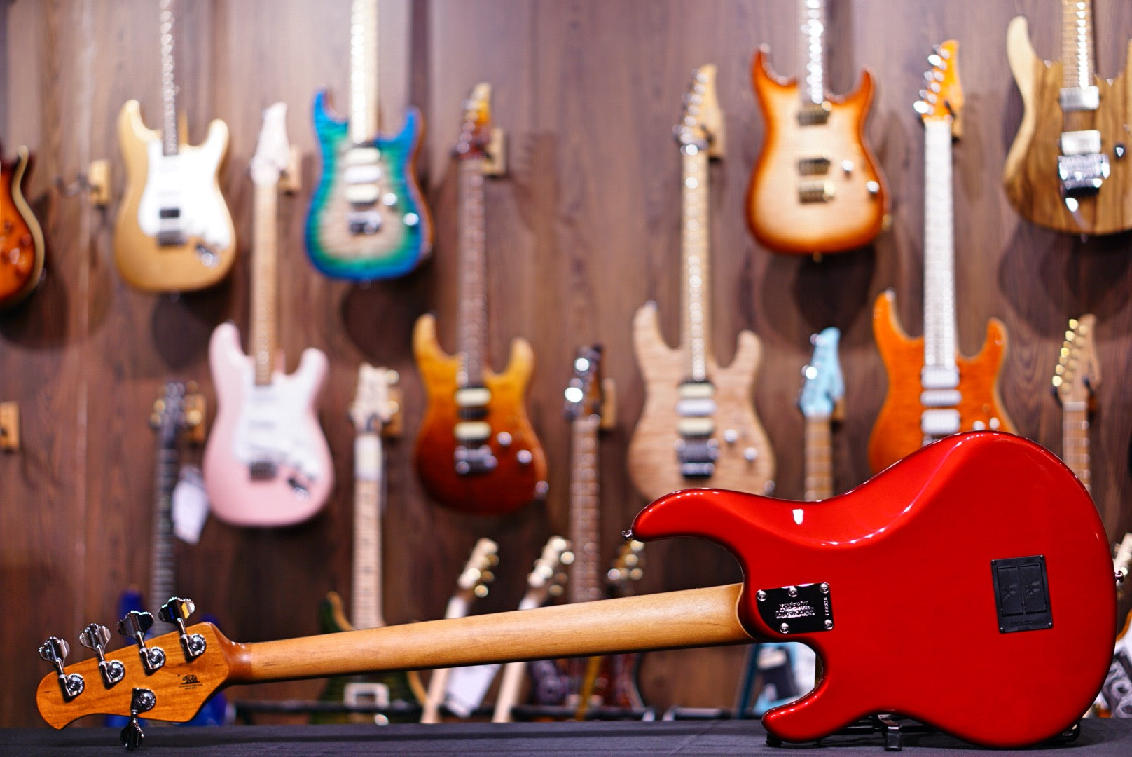 Ernie Ball Music Man StingRay Special 5 HH Bass Guitar - Ghost Pepper F88318 - HIENDGUITAR Musicman bass