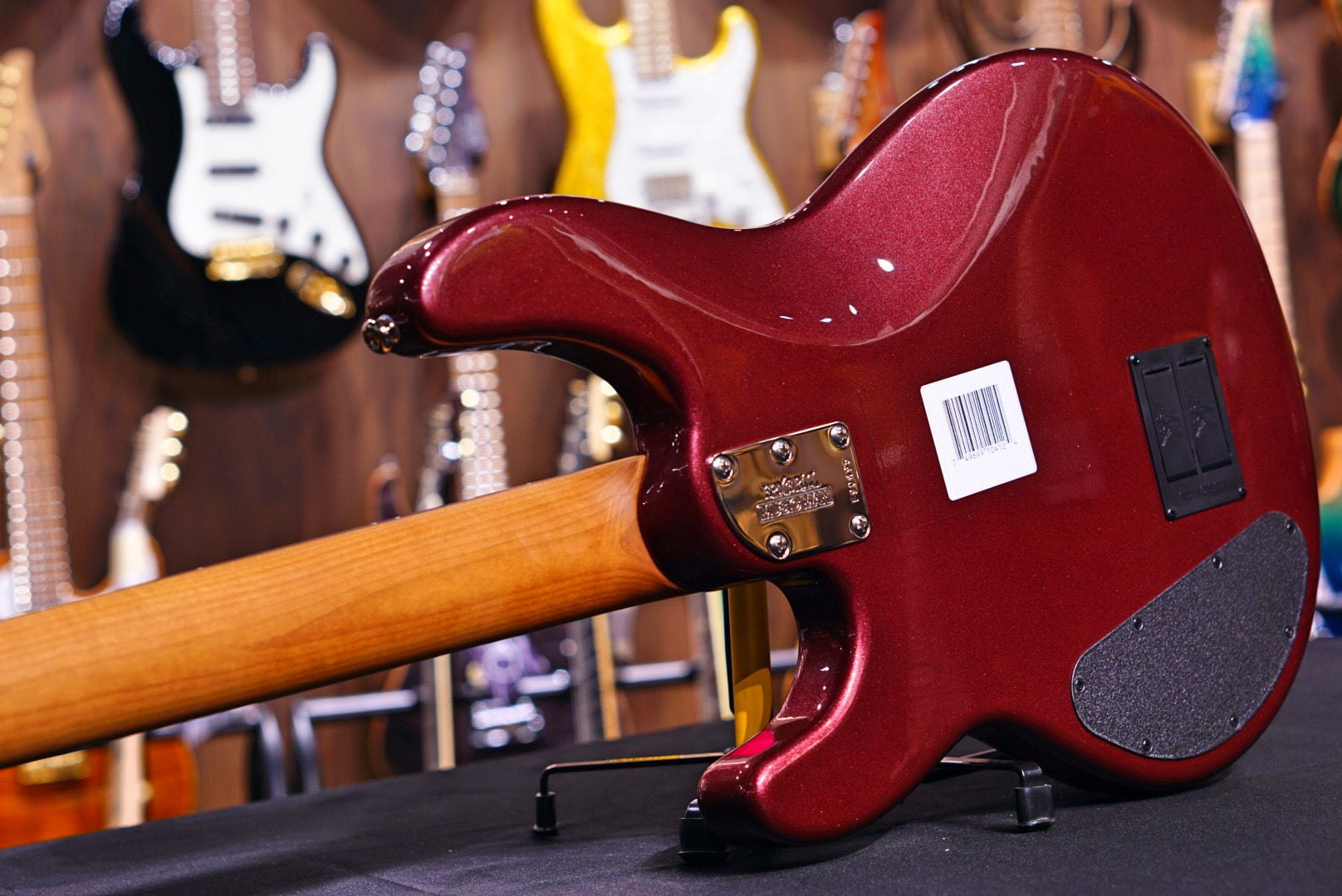 Ernie Ball Music Man StingRay Special 4 HH Bass Guitar - Maroon Mist F90495 - HIENDGUITAR Musicman bass