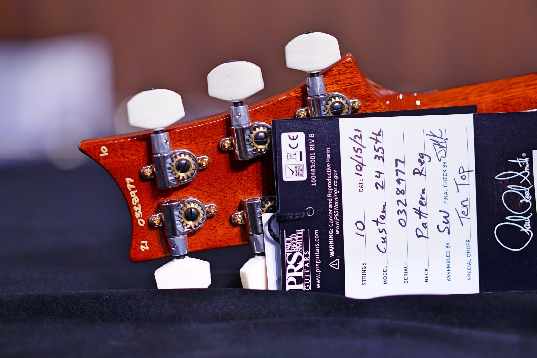 PRS 35th Anniversary Custom 24 - Autumn Sky 10top Thin Neck 0328977 - HIENDGUITAR PRS GUITAR