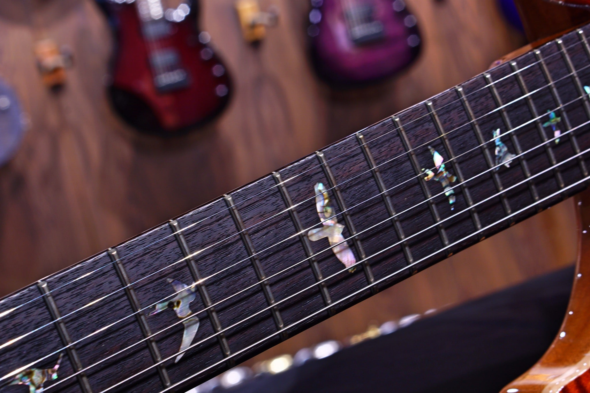 PRS 35th Anniversary Custom 24 - Fire Red / Gray Black Fade 10top Regular Neck 0329890 - HIENDGUITAR PRS GUITAR