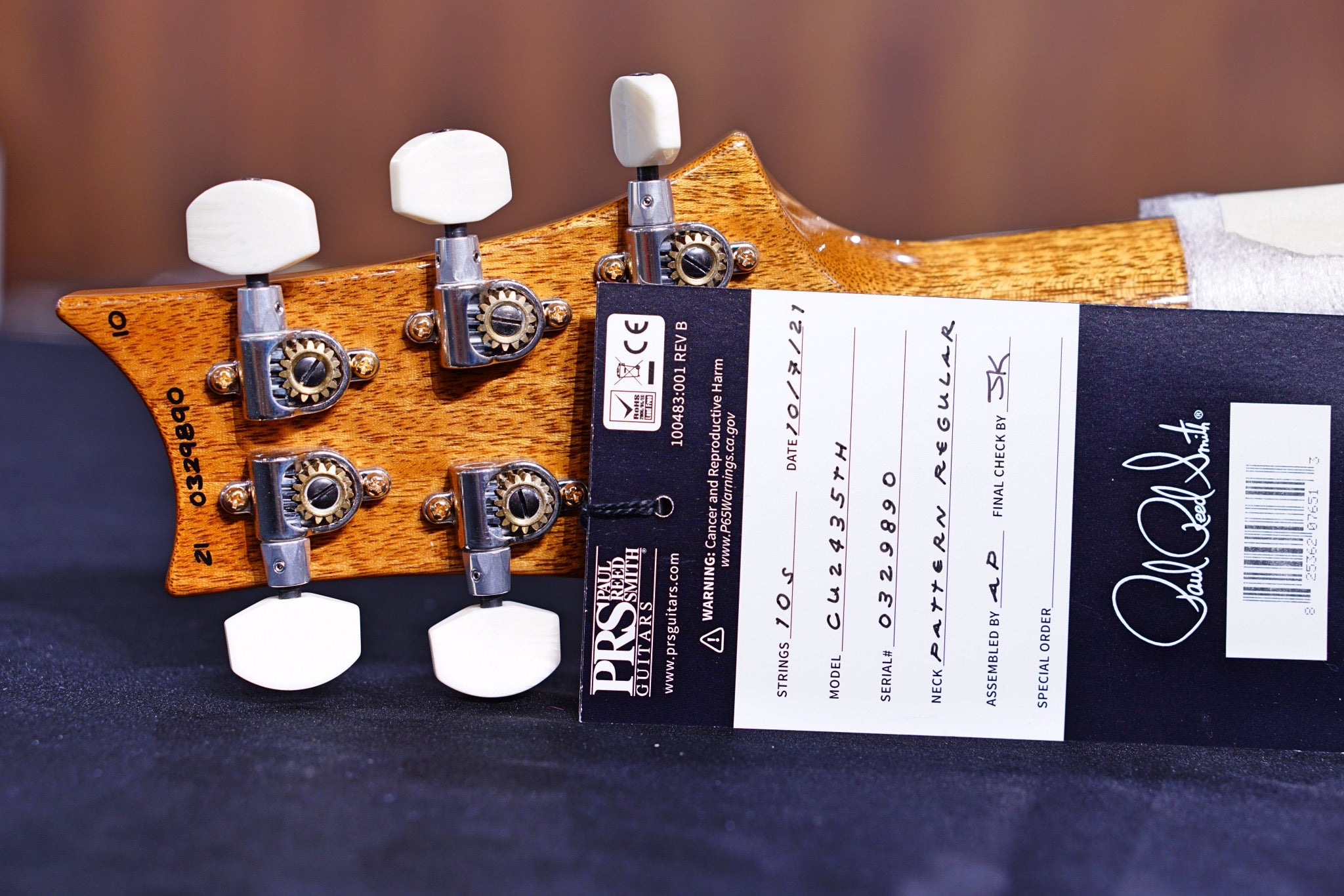 PRS 35th Anniversary Custom 24 - Fire Red / Gray Black Fade 10top Regular Neck 0329890 - HIENDGUITAR PRS GUITAR