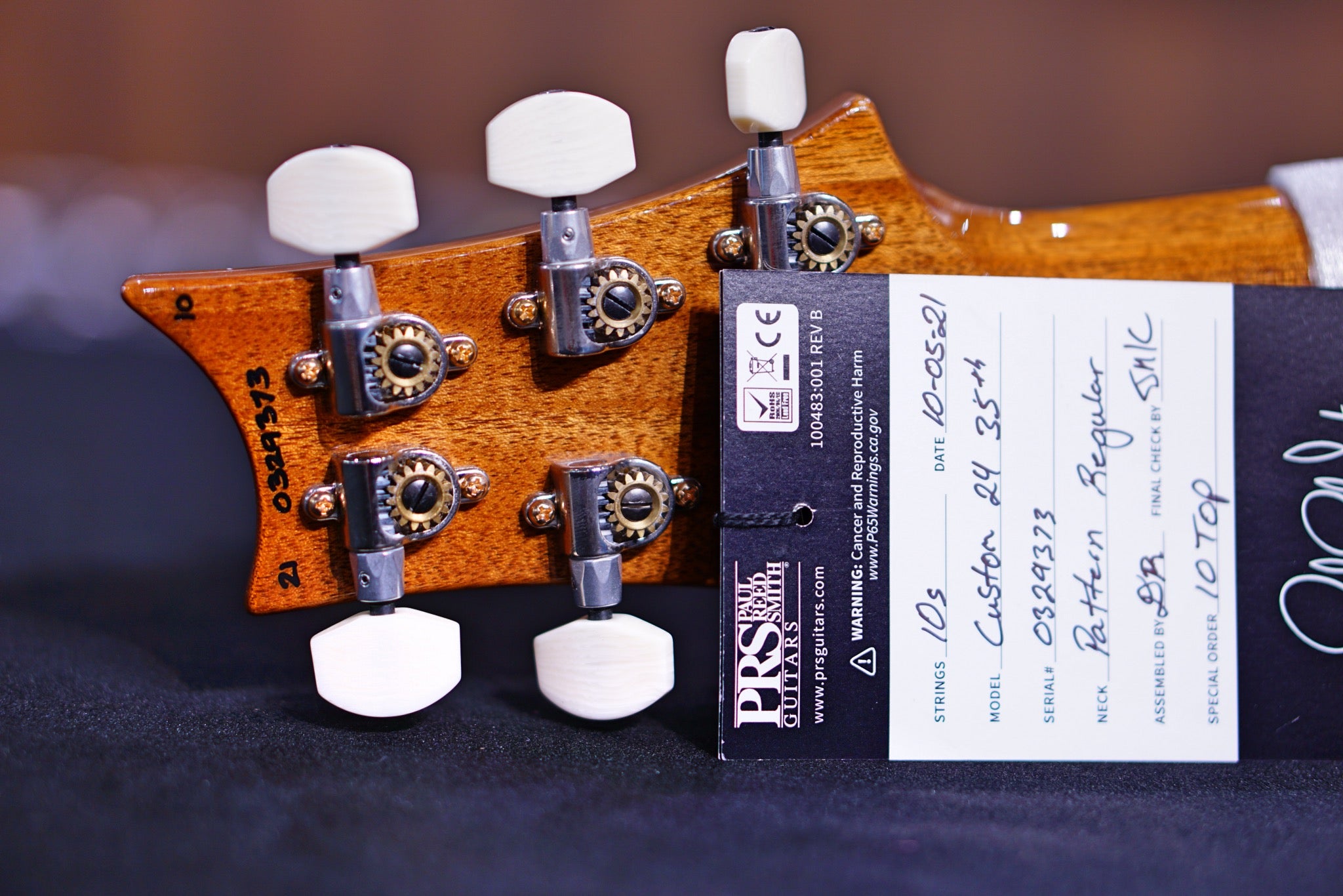 PRS 35th Anniversary Custom 24 - Natural 10top Regular Neck 0329373 - HIENDGUITAR PRS GUITAR