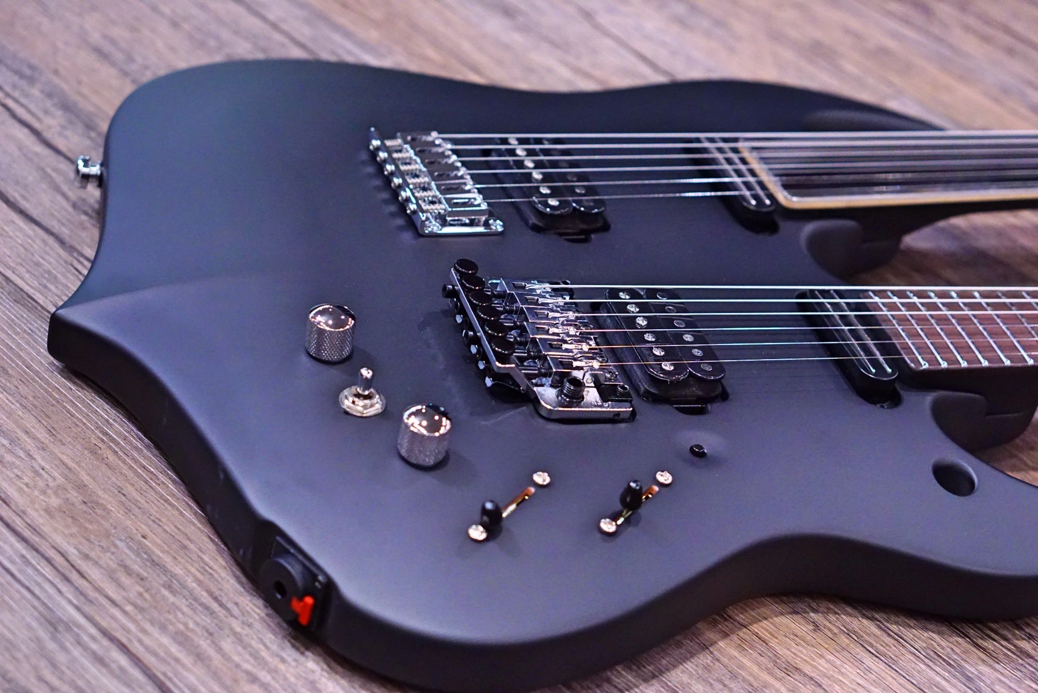 Vigier DoubleBfoot Ron Thal signature Black Matte 0063 - HIENDGUITAR Vigier GUITAR
