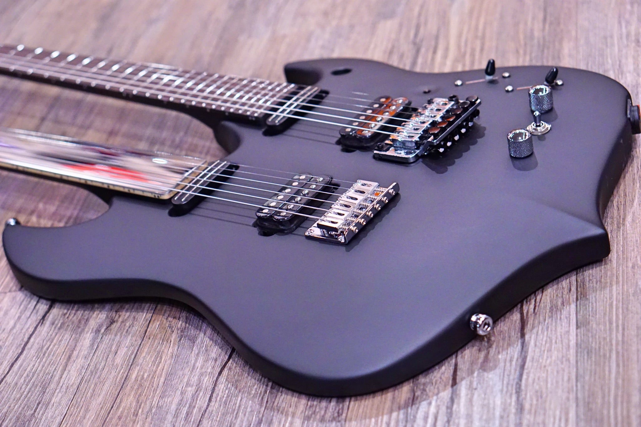 Vigier DoubleBfoot Ron Thal signature Black Matte 0063 - HIENDGUITAR Vigier GUITAR