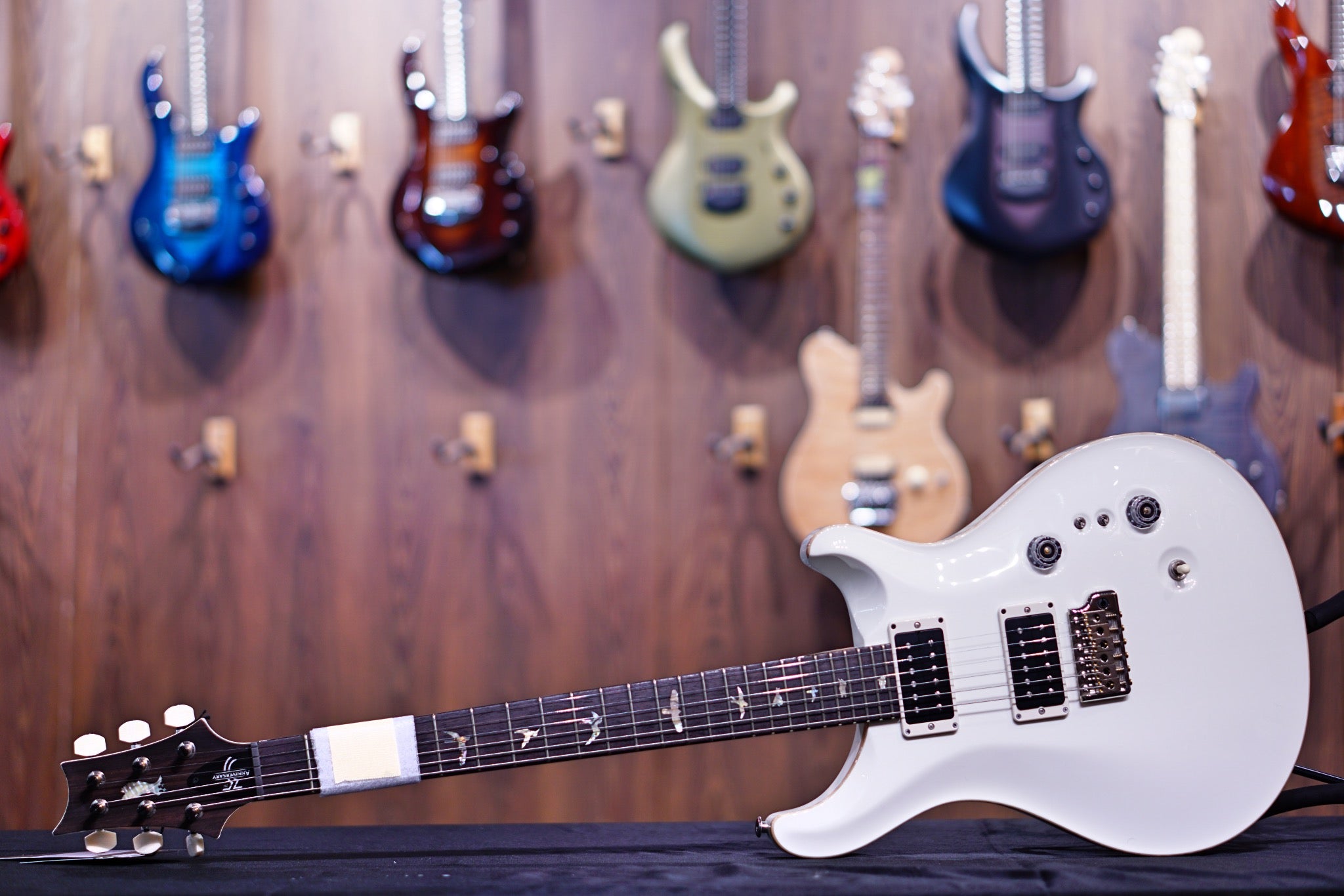 PRS 35th Anniversary Custom 24 - antique white with Pattern Thin Neck 0329550 - HIENDGUITAR PRS GUITAR