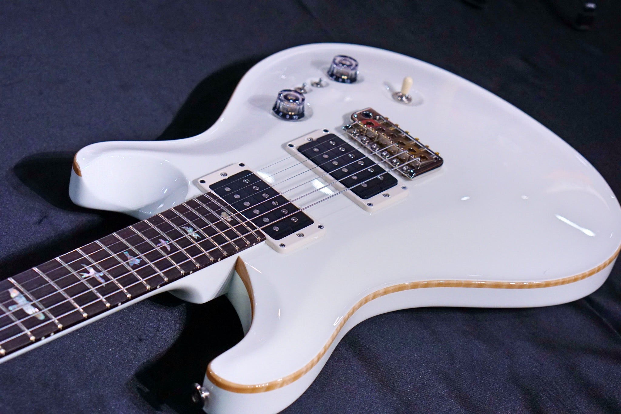 PRS 35th Anniversary Custom 24 - antique white with Pattern Thin Neck 0329550 - HIENDGUITAR PRS GUITAR