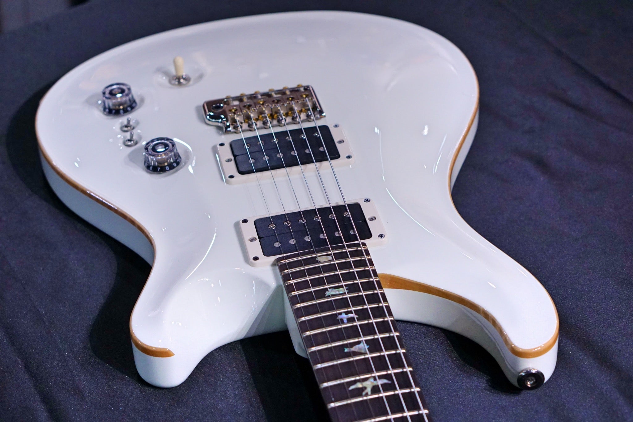 PRS 35th Anniversary Custom 24 - antique white with Pattern Thin Neck 0329550 - HIENDGUITAR PRS GUITAR