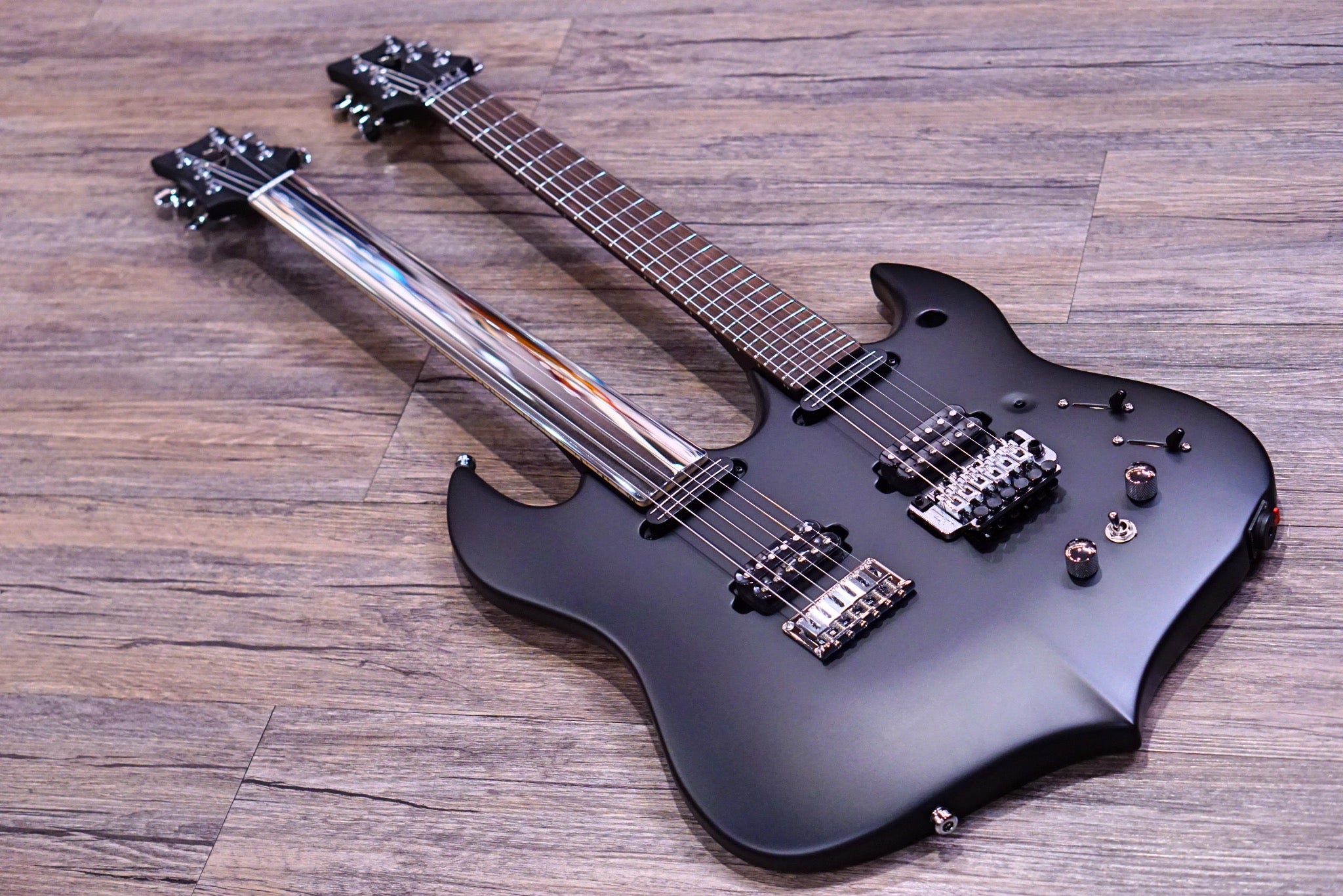 Vigier DoubleBfoot Ron Thal signature Black Matte #0062 - HIENDGUITAR Vigier GUITAR