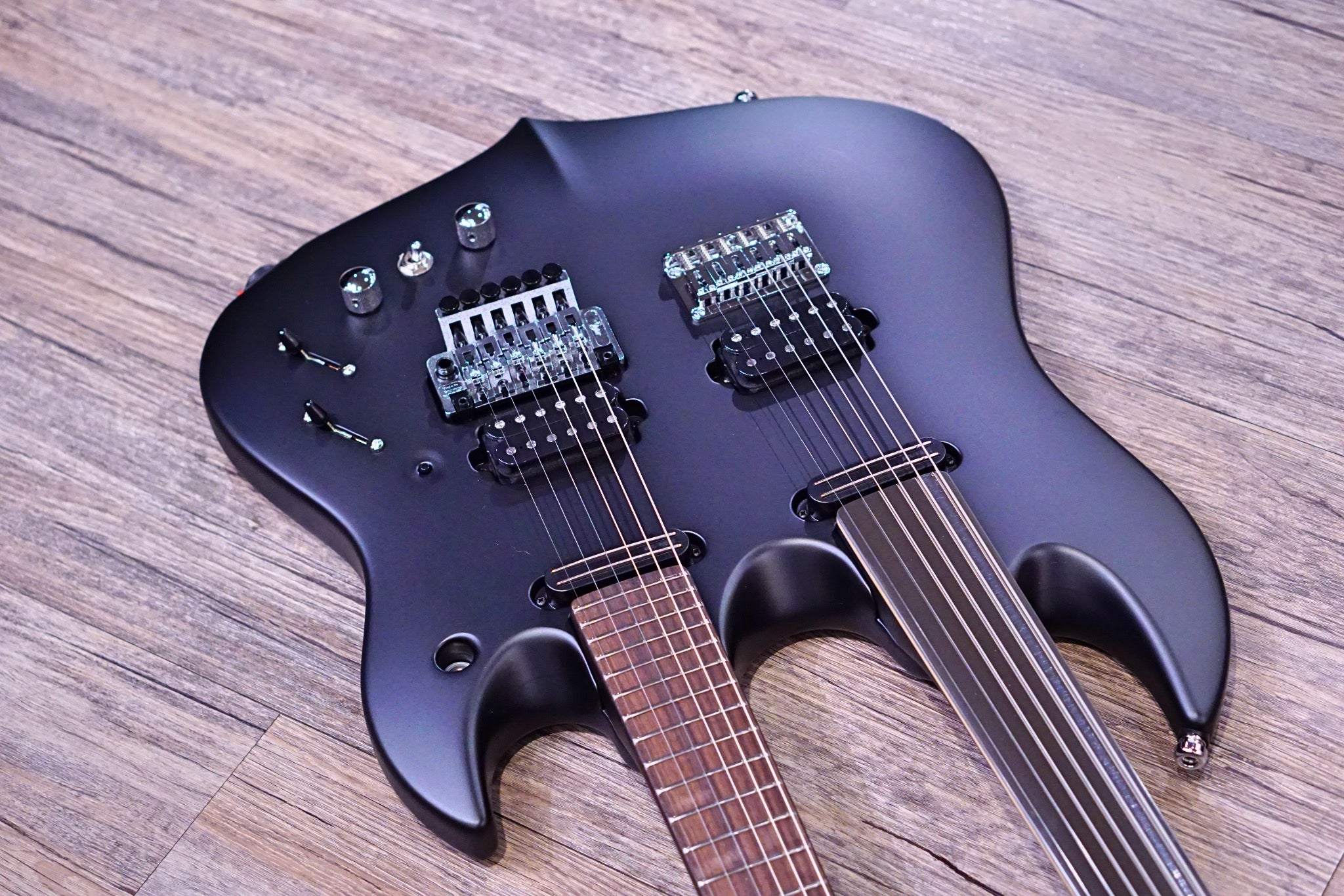 Vigier DoubleBfoot Ron Thal signature Black Matte #0062 - HIENDGUITAR Vigier GUITAR