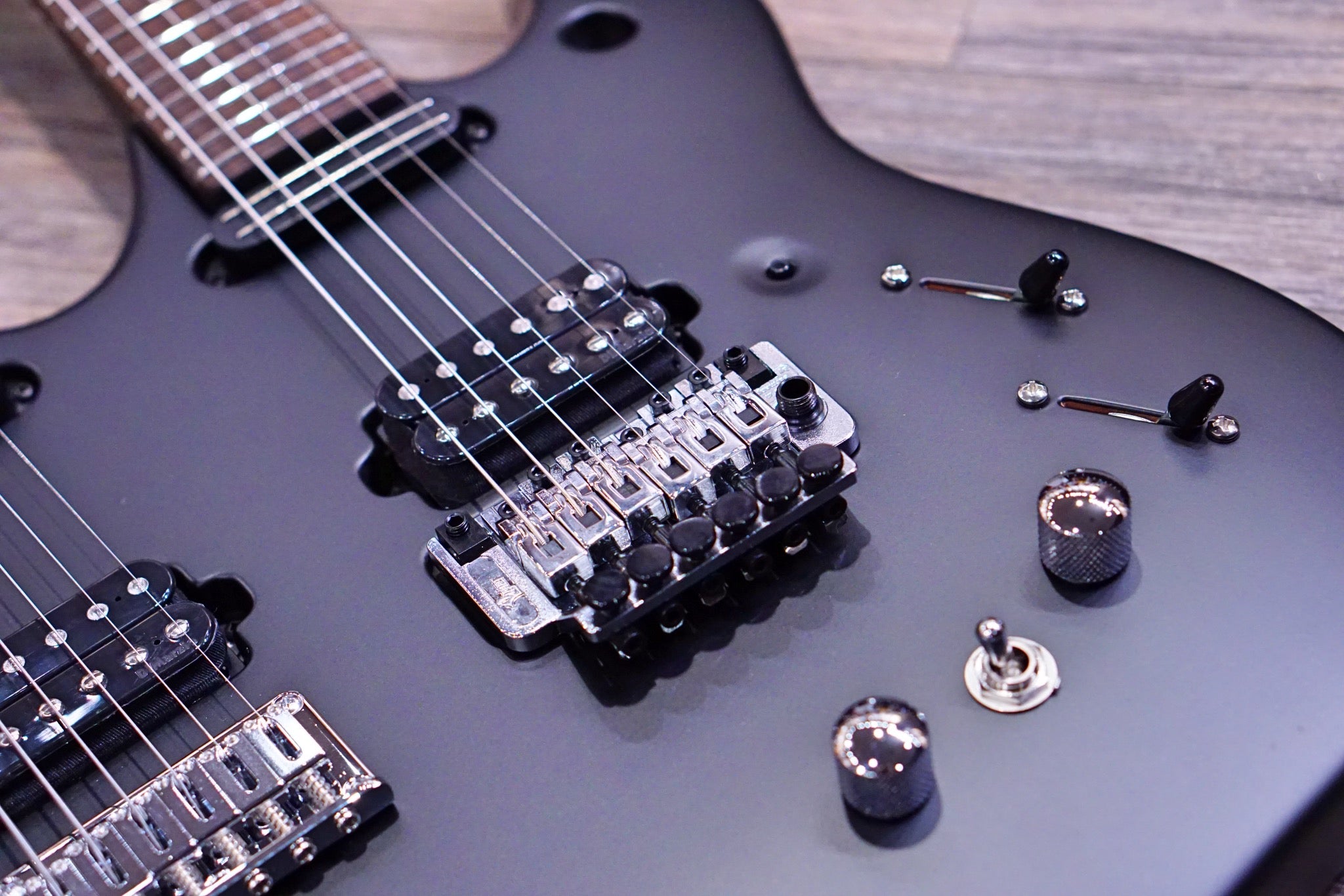 Vigier DoubleBfoot Ron Thal signature Black Matte #0062 - HIENDGUITAR Vigier GUITAR