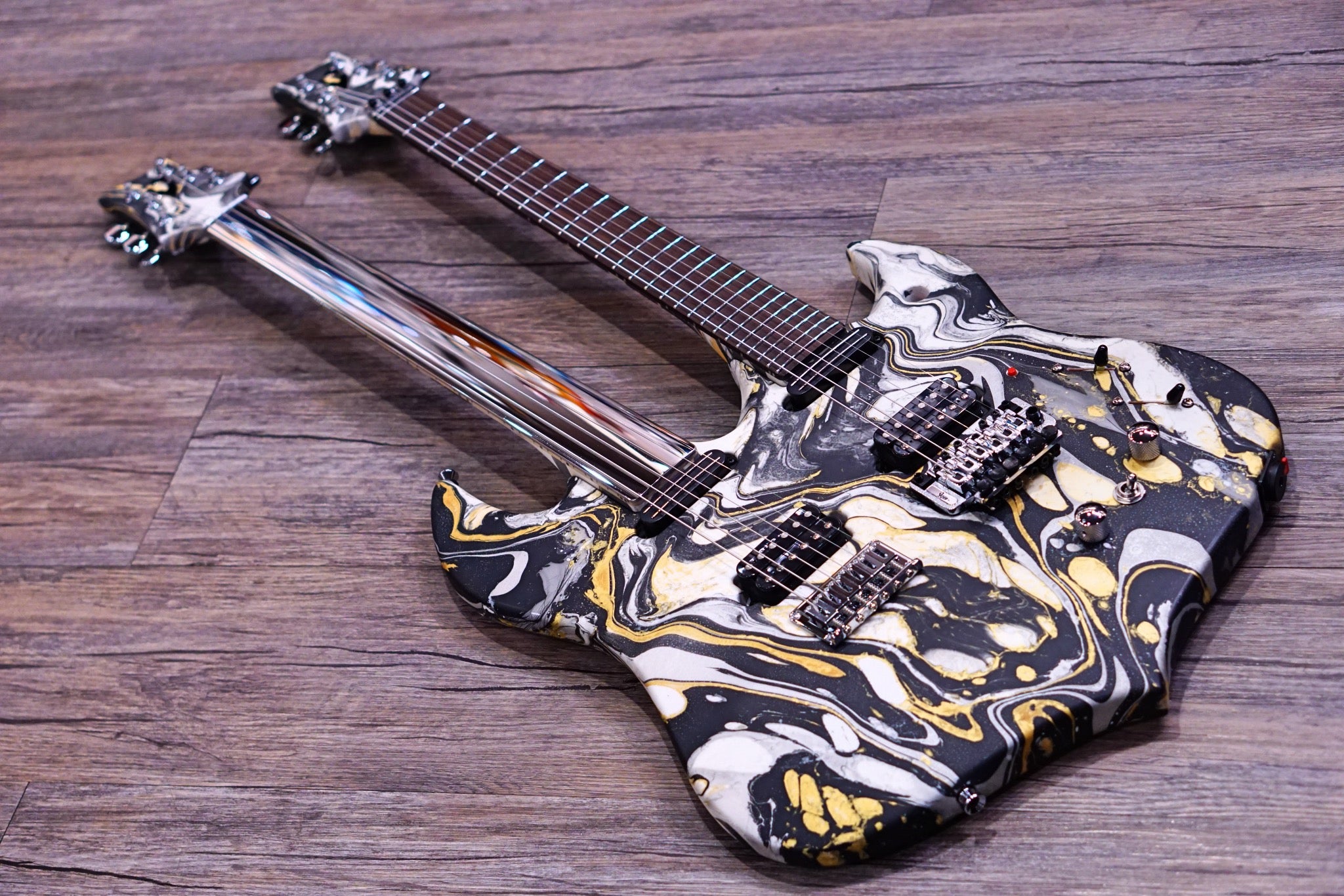 Vigier DoubleBfoot rock art matte Ron thal signature #0064 - HIENDGUITAR vigier GUITAR