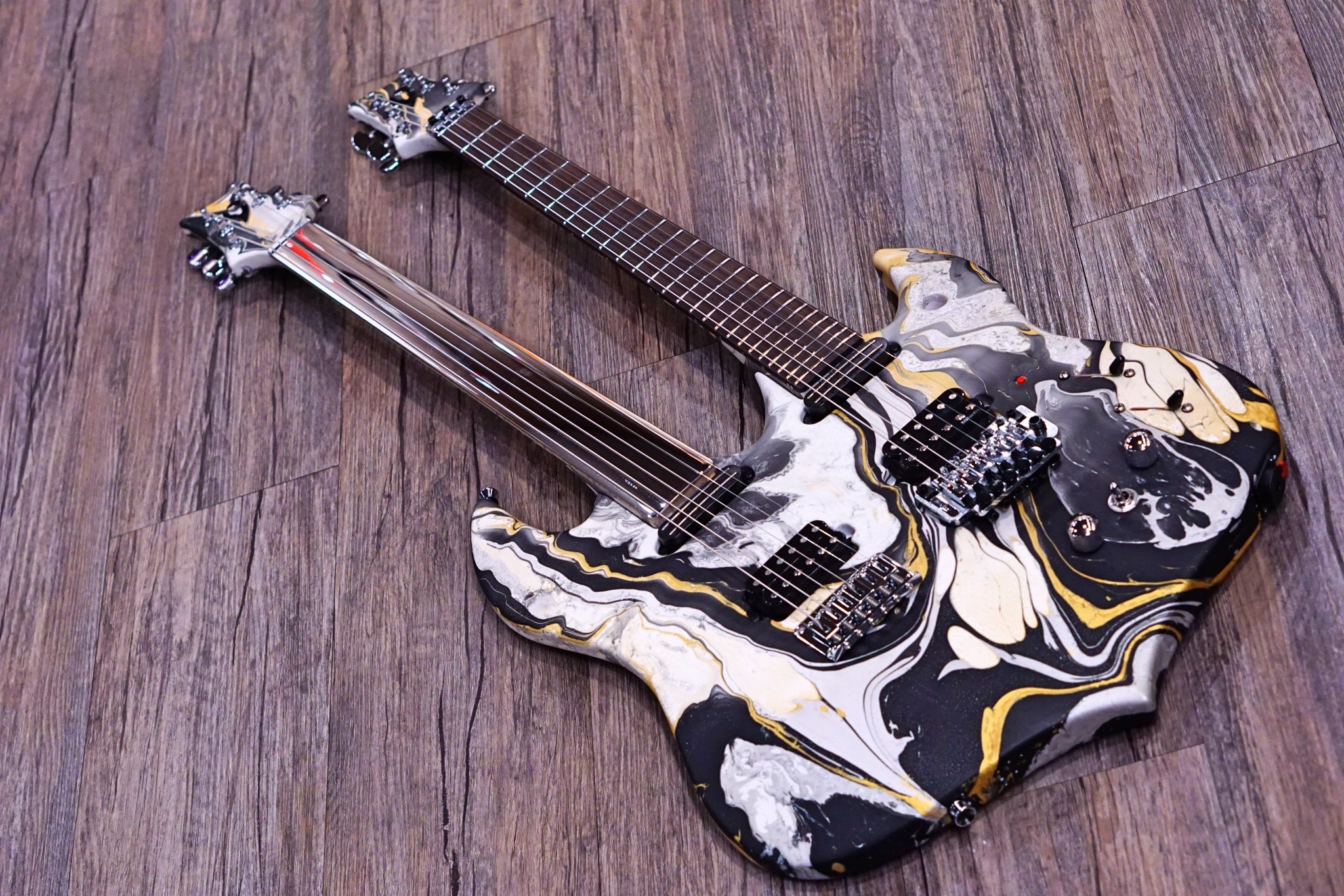 Vigier DoubleBfoot rock art matte Ron thal signature #0065 - HIENDGUITAR vigier GUITAR