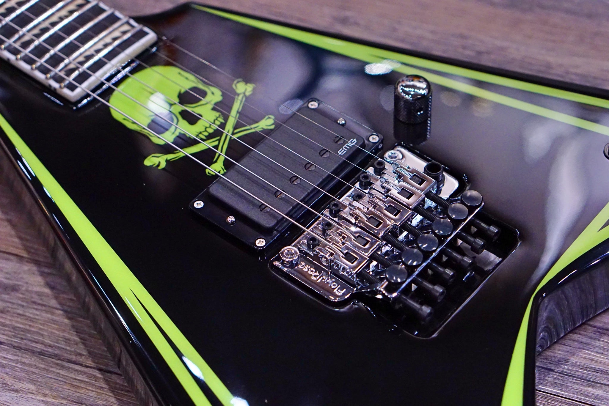 ESP Edwards Alexi Greeny ED2120377 - HIENDGUITAR EDWARDS GUITAR