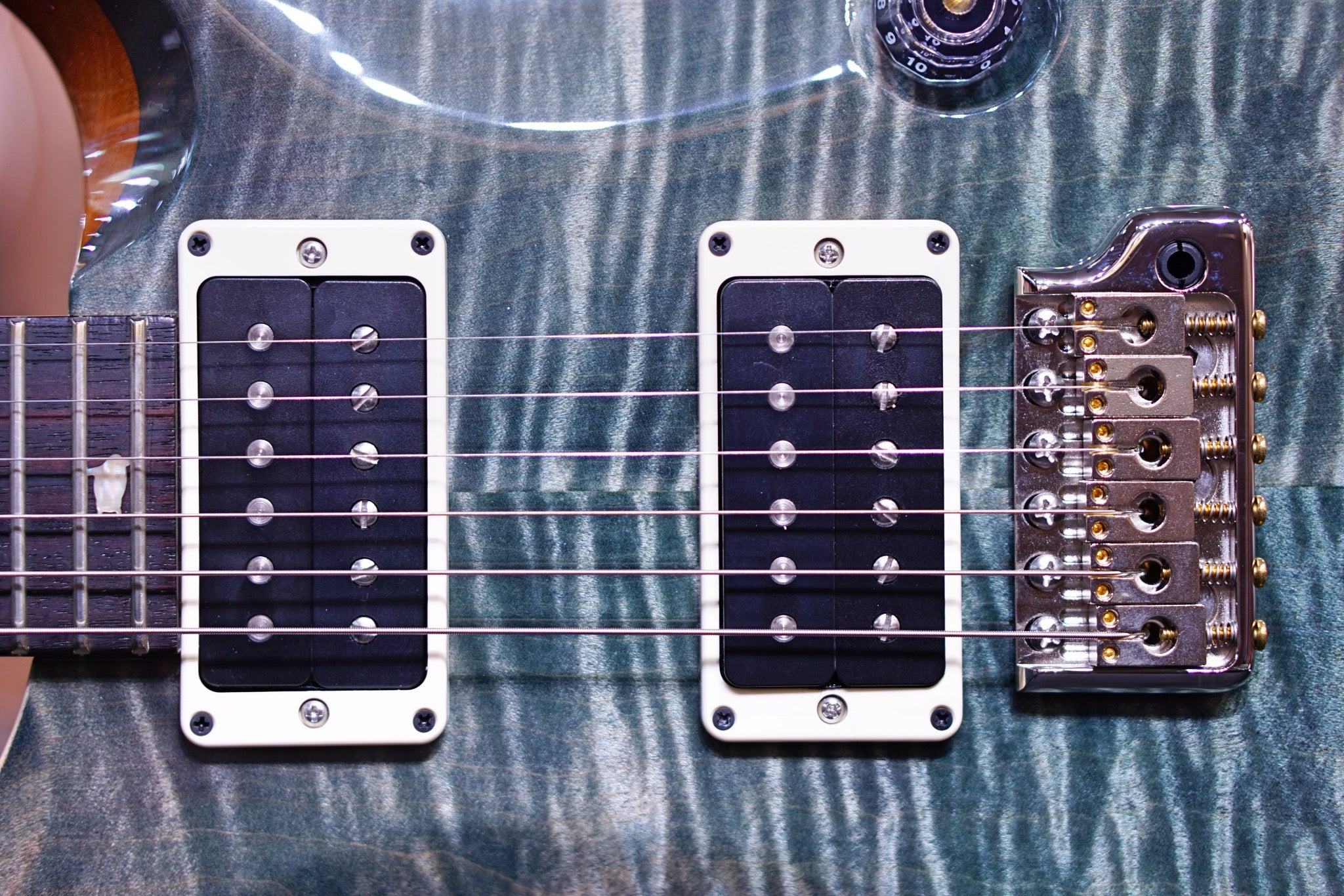 PRS 35th Anniversary Custom 24 - trampas green with Pattern Regular Neck 0328981 - HIENDGUITAR PRS GUITAR