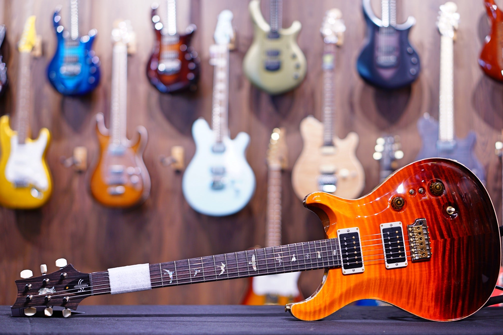 PRS 35th Anniversary Custom 24 - orange fade 10top Thin Neck 0329948 - HIENDGUITAR PRS GUITAR
