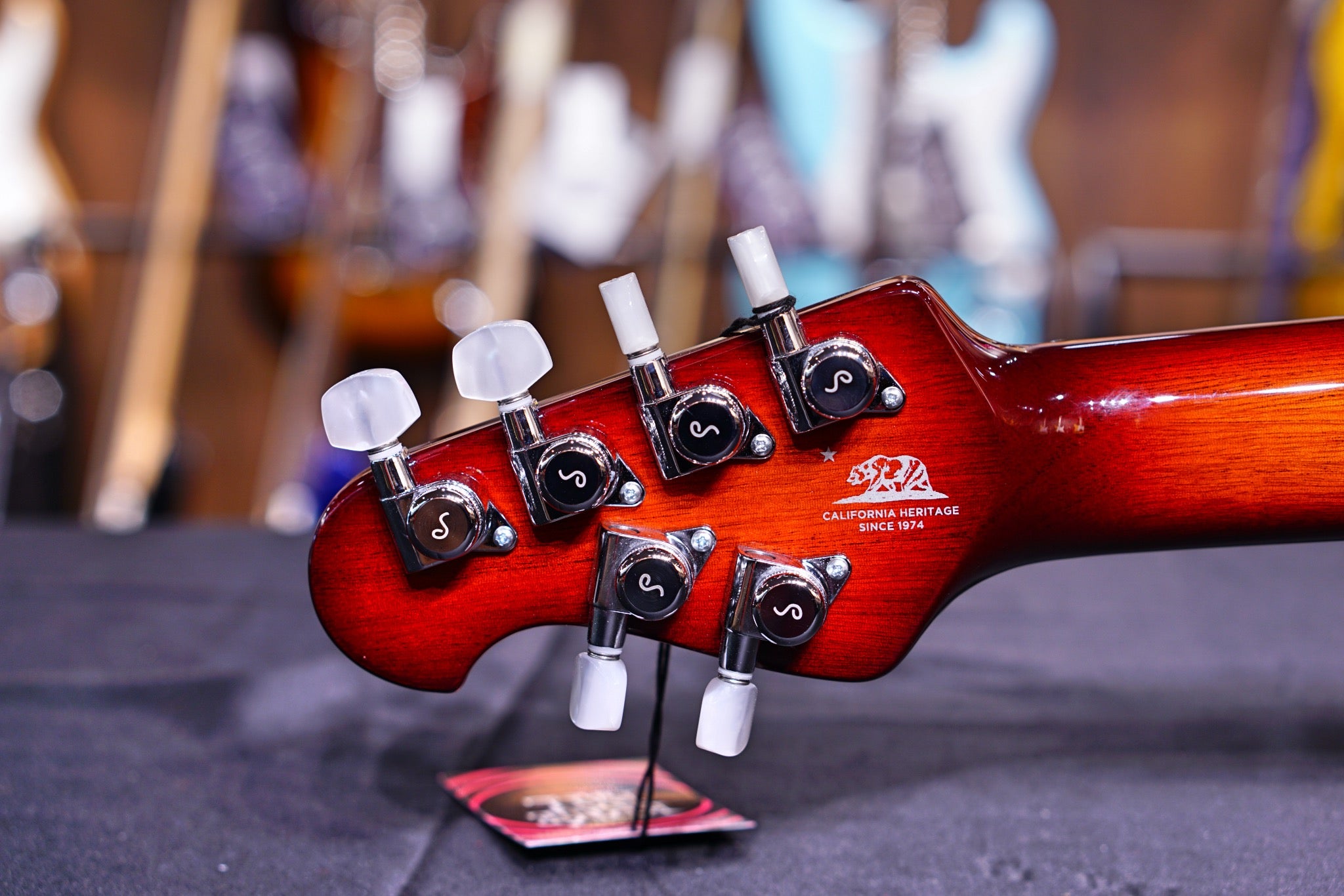 Ernie Ball Music Man John Petrucci JP6 - Dragon Blood Quilt G98456 - HIENDGUITAR Musicman GUITAR