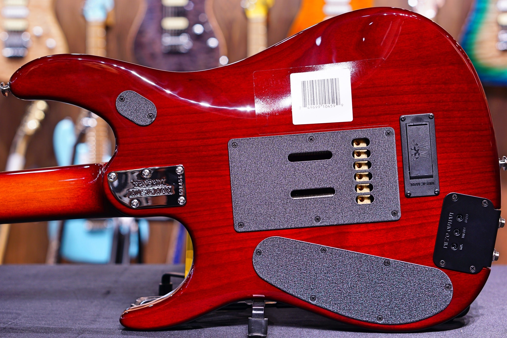 Ernie Ball Music Man John Petrucci JP6 - Dragon Blood Quilt G98456 - HIENDGUITAR Musicman GUITAR