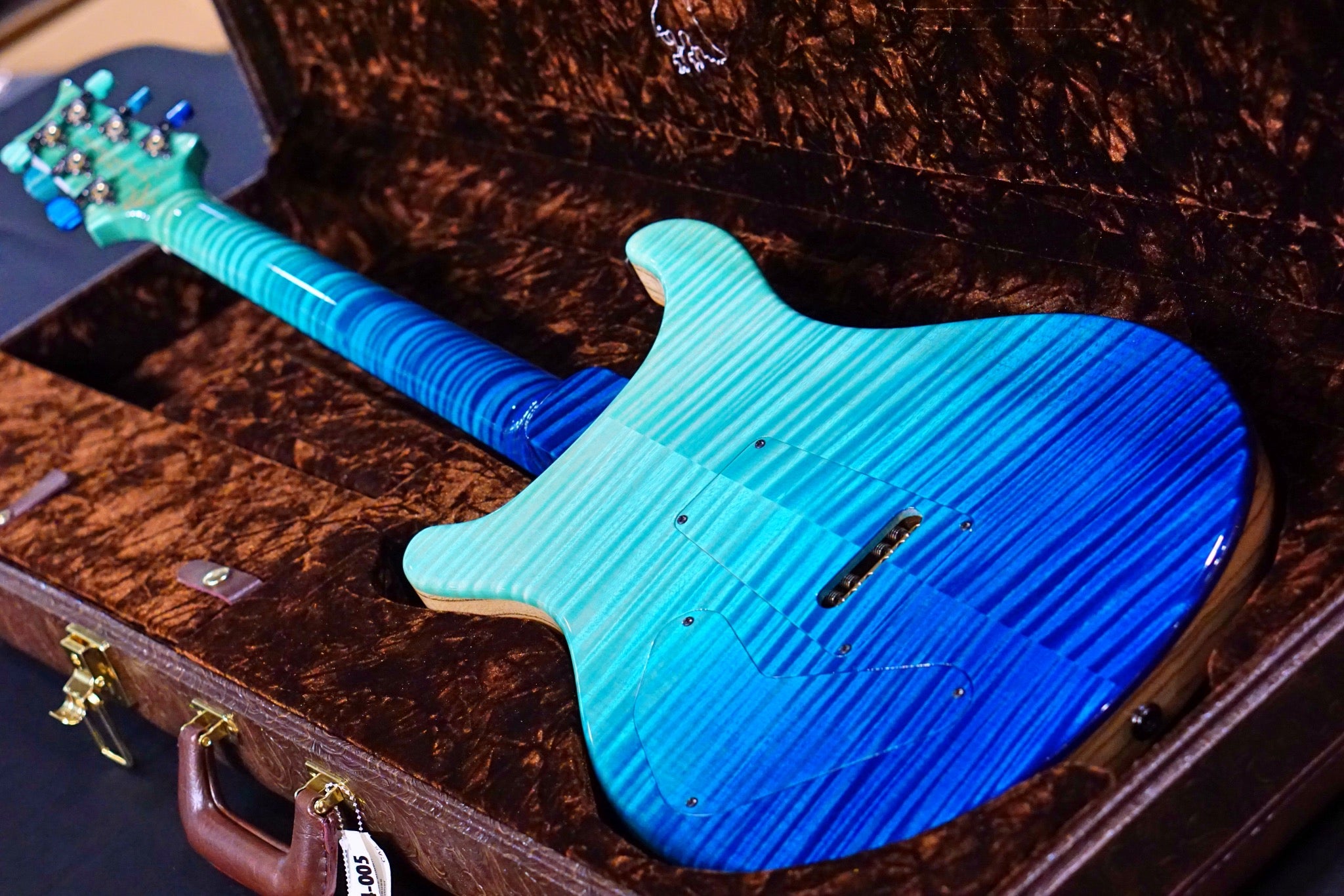 PRS Private stock Modern Eagle V PS#9248 Custom blue fade - HIENDGUITAR prs GUITAR