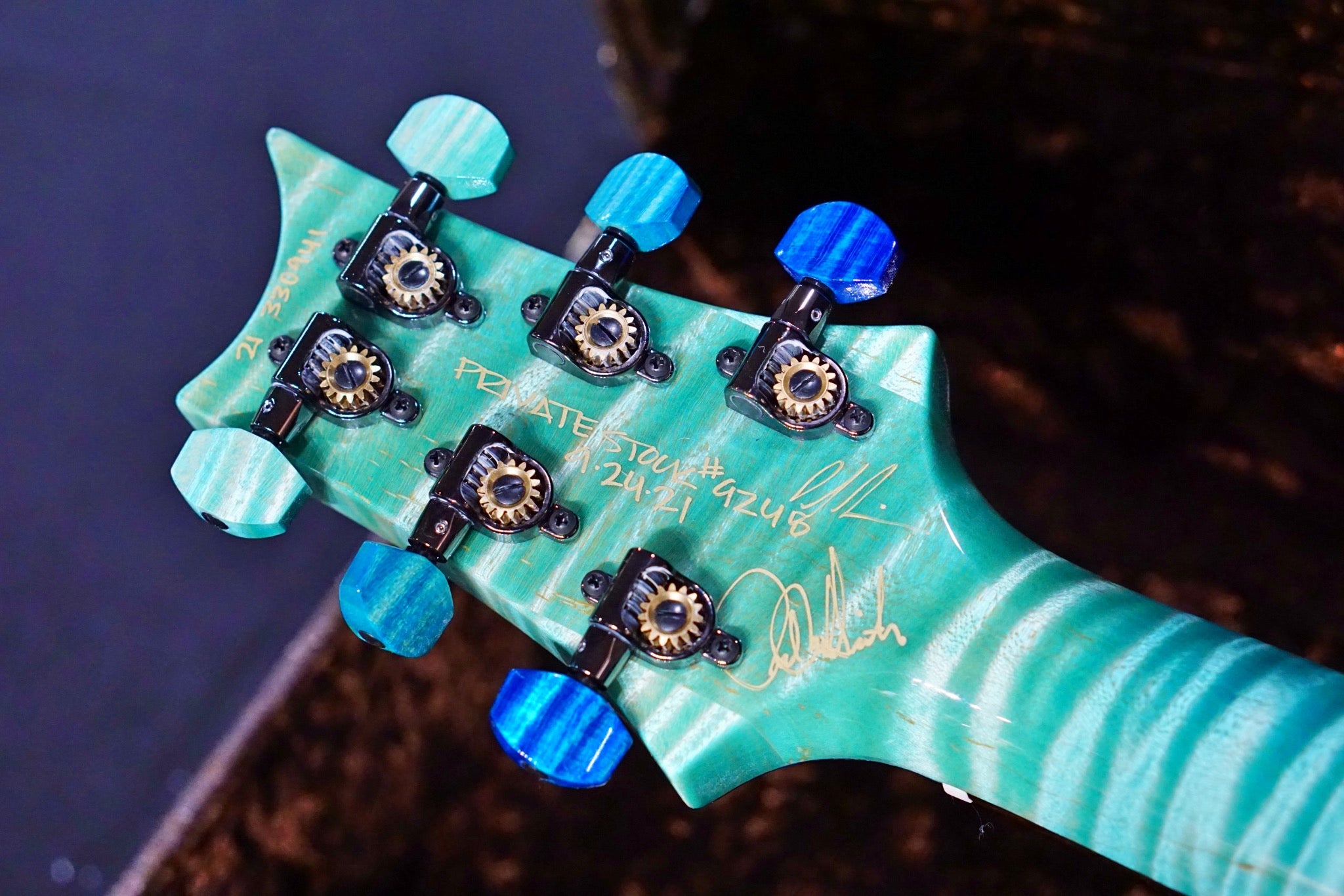 PRS Private stock Modern Eagle V PS#9248 Custom blue fade - HIENDGUITAR prs GUITAR