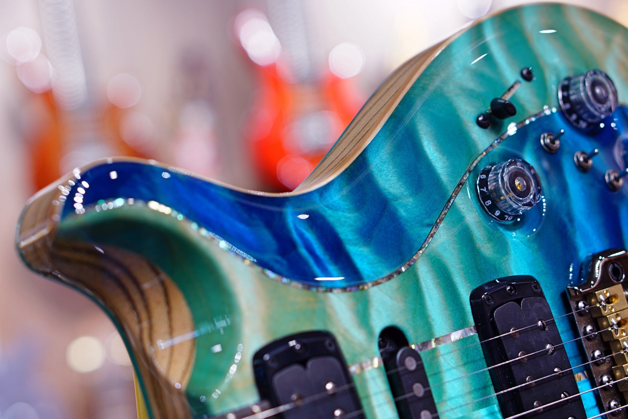 PRS Private stock Modern Eagle V PS#9248 Custom blue fade - HIENDGUITAR prs GUITAR