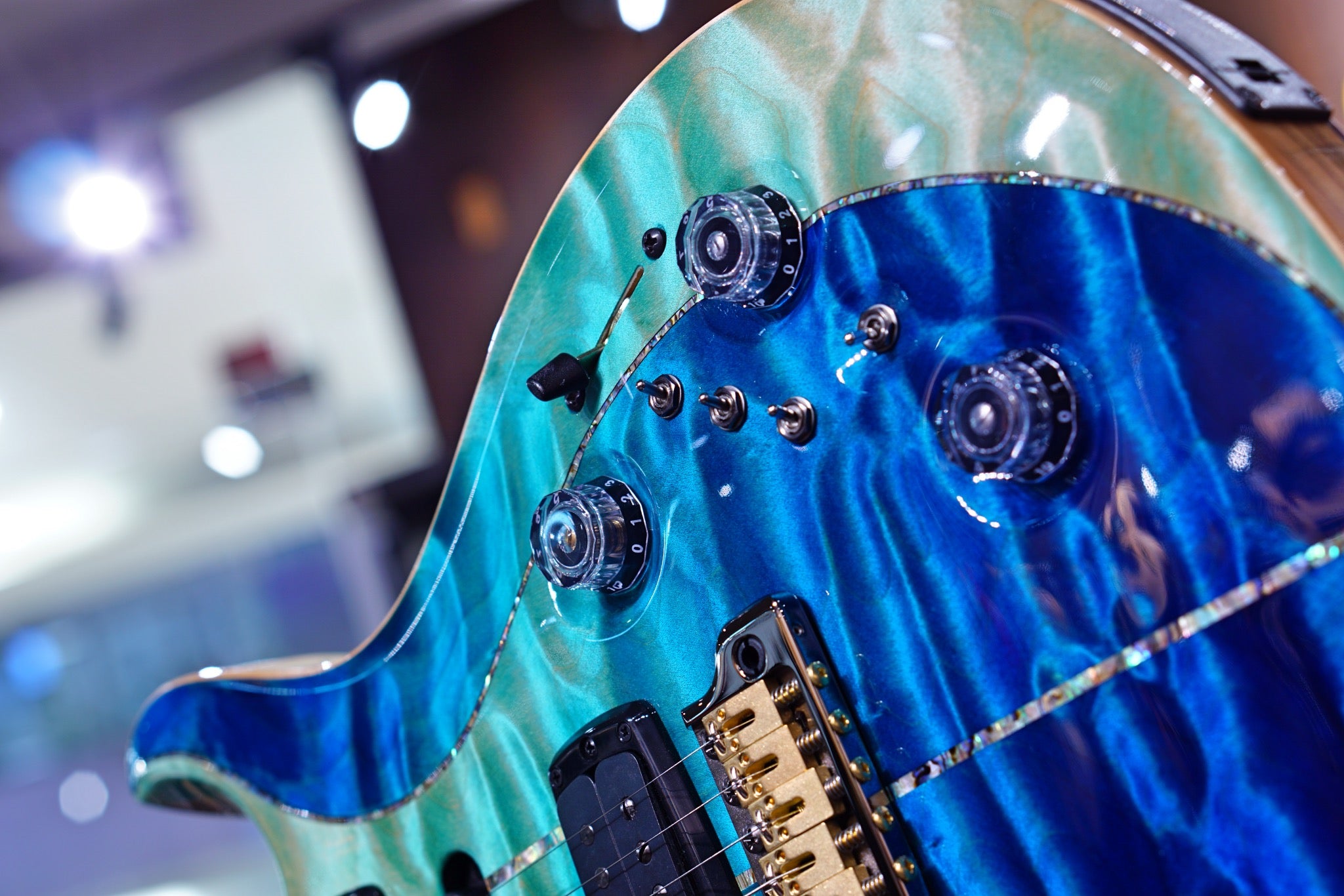 PRS Private stock Modern Eagle V PS#9248 Custom blue fade - HIENDGUITAR prs GUITAR