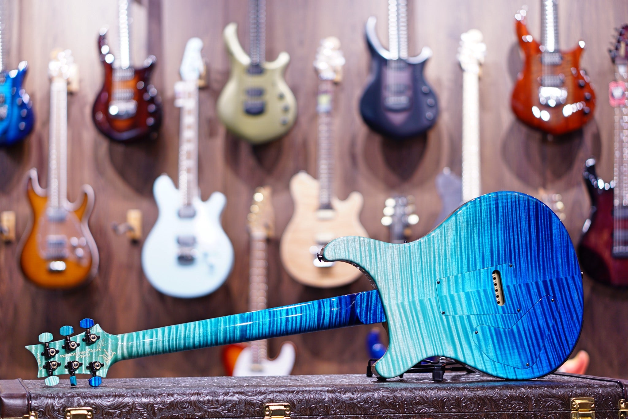 PRS Private stock Modern Eagle V PS#9248 Custom blue fade - HIENDGUITAR prs GUITAR