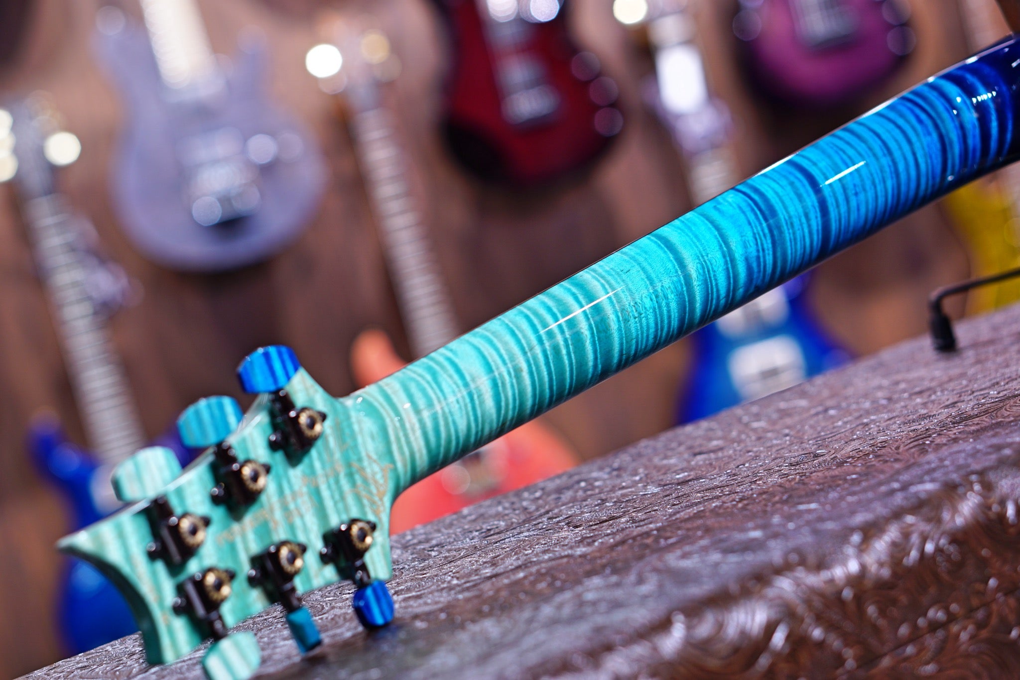 PRS Private stock Modern Eagle V PS#9248 Custom blue fade - HIENDGUITAR prs GUITAR