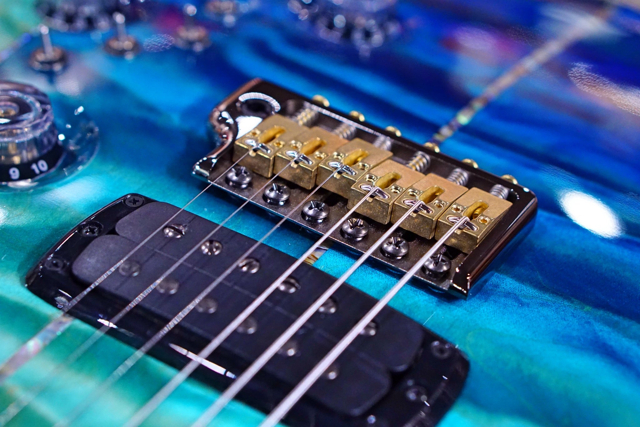 PRS Private stock Modern Eagle V PS#9248 Custom blue fade - HIENDGUITAR prs GUITAR