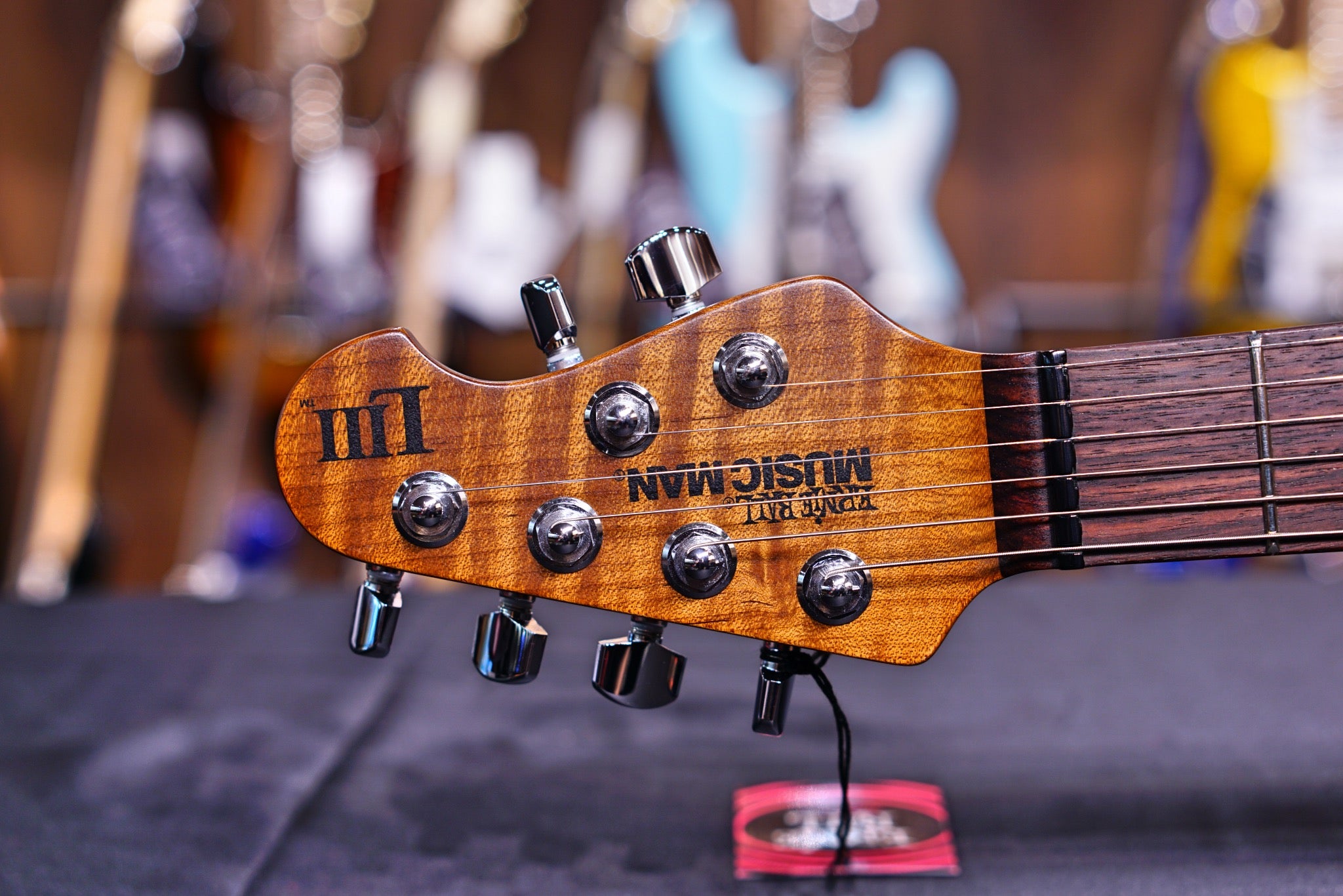 Ernie Ball Music Man Luke III HSS - Cherry Burst Quilt G98336 - HIENDGUITAR Musicman GUITAR