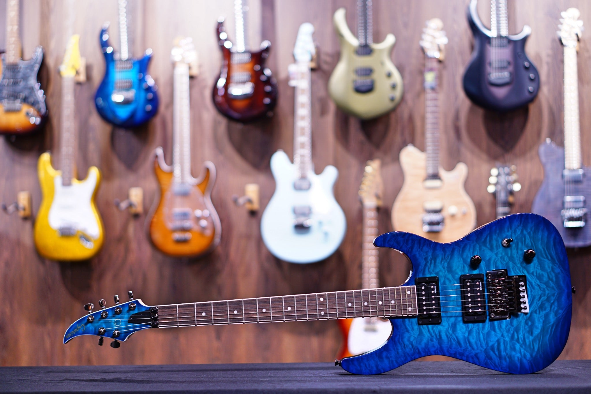 Caparison C2 dellinger trans blue HH C20190094 - HIENDGUITAR Caparison GUITAR