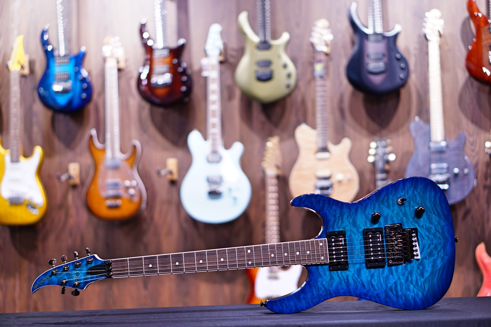 Caparison C2 dellinger trans blue HH C20190094 - HIENDGUITAR Caparison GUITAR