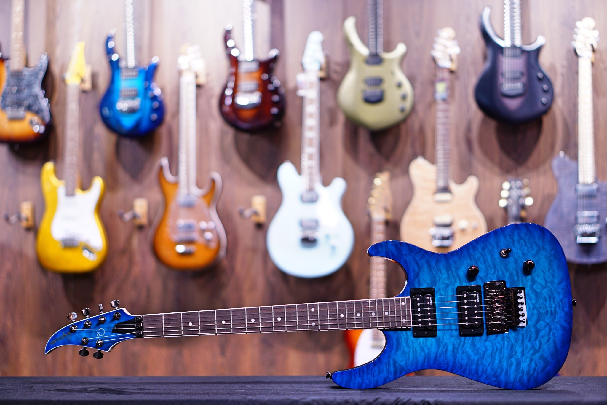 Caparison C2 dellinger trans blue HH C20190002 - HIENDGUITAR Caparison GUITAR