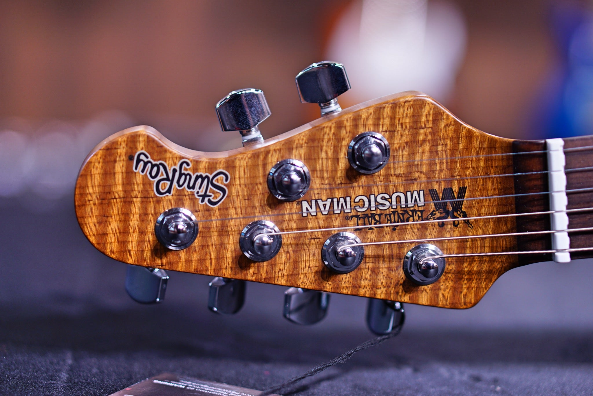 Ernie Ball Music Man StingRay RS Electric Guitar - Powder Blue H00587 - HIENDGUITAR Musicman GUITAR