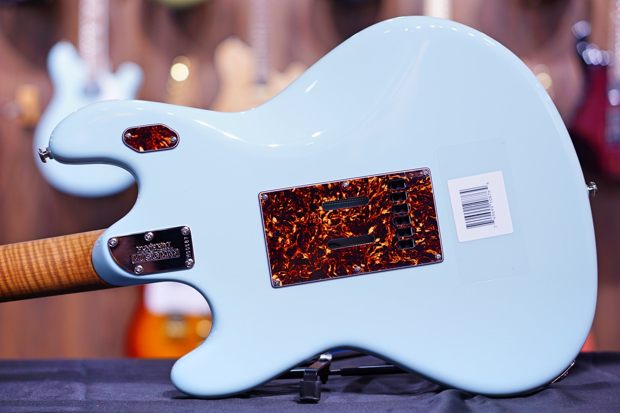 Ernie Ball Music Man StingRay RS Electric Guitar - Powder Blue H00587 - HIENDGUITAR Musicman GUITAR
