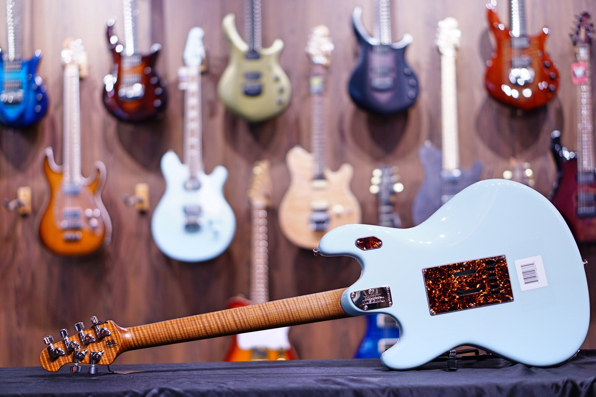 Ernie Ball Music Man StingRay RS Electric Guitar - Powder Blue H00587 - HIENDGUITAR Musicman GUITAR