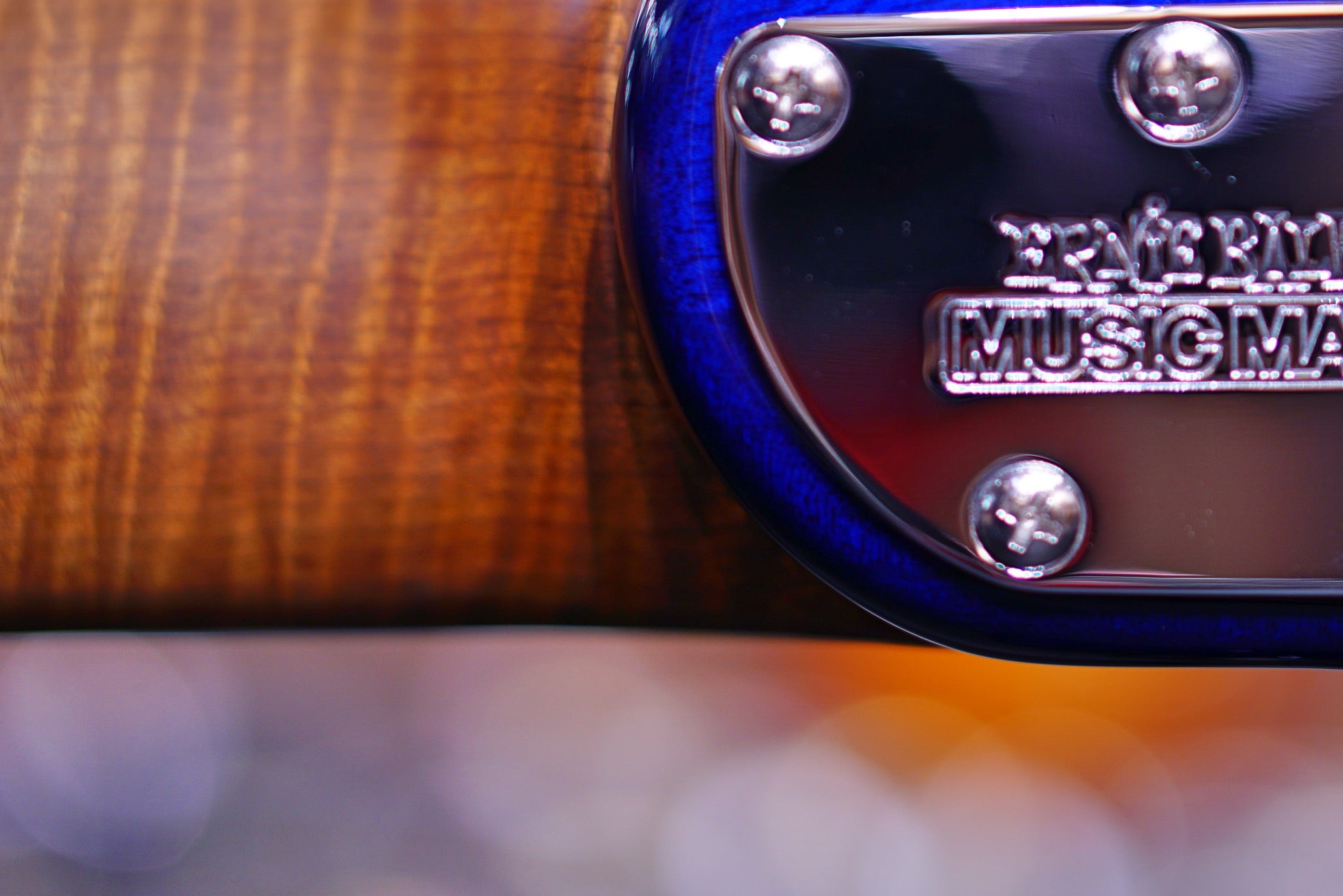 Ernie Ball Music Man JP15 7 Electric Guitar - Cerulean Paradise Quilt F94598 - HIENDGUITAR Musicman GUITAR