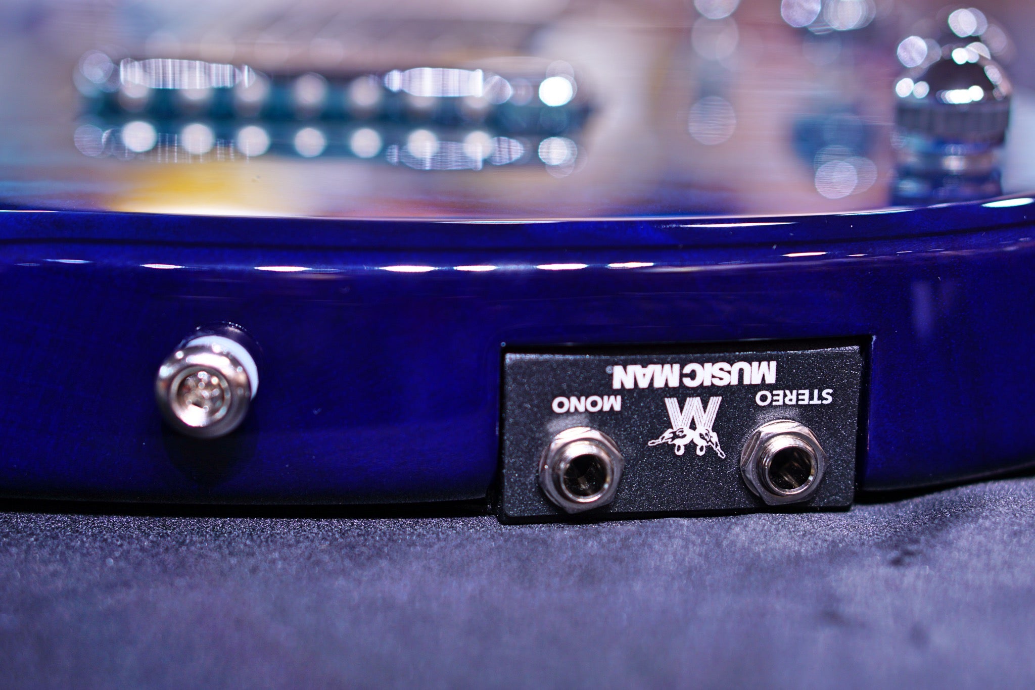 Ernie Ball Music Man JP15 7 Electric Guitar - Cerulean Paradise Quilt F94598 - HIENDGUITAR Musicman GUITAR