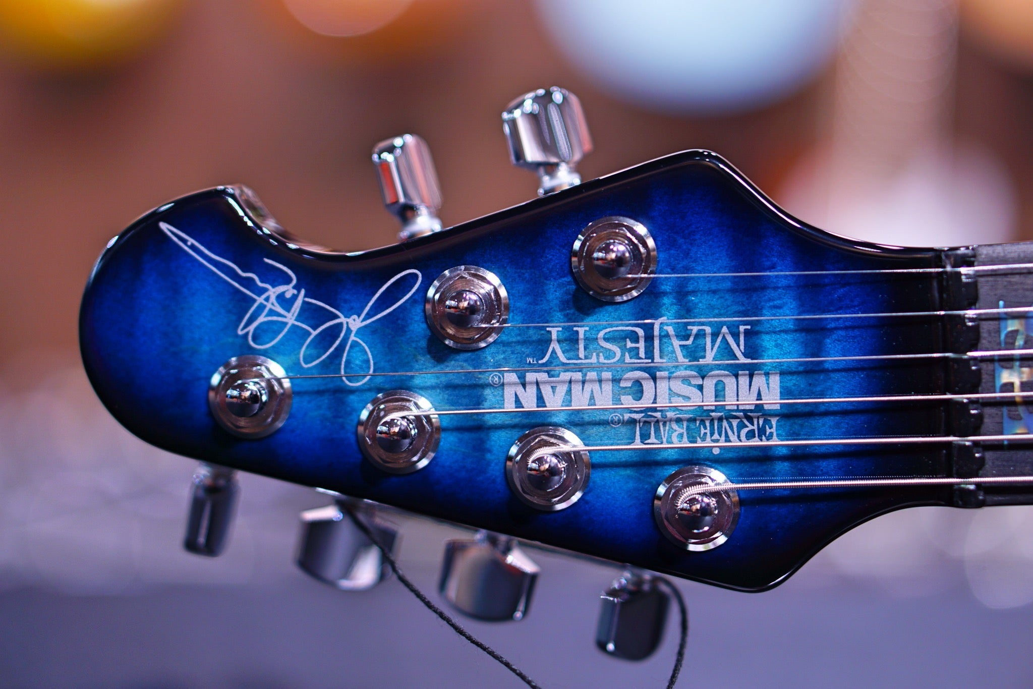 Ernie Ball Music Man John Petrucci Majesty Electric Guitar - Hydrospace with Ebony Fingerboard M014941 - HIENDGUITAR Musicman GUITAR