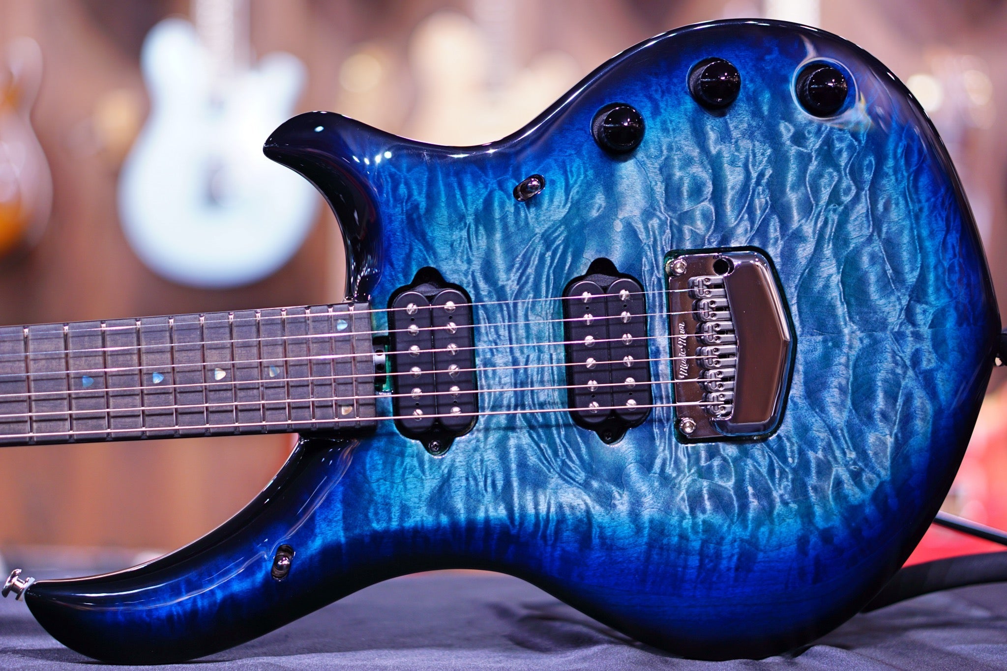 Ernie Ball Music Man John Petrucci Majesty Electric Guitar - Hydrospace with Ebony Fingerboard M014941 - HIENDGUITAR Musicman GUITAR