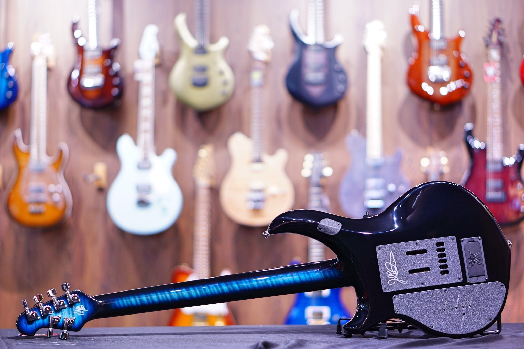 Ernie Ball Music Man John Petrucci Majesty Electric Guitar - Hydrospace with Ebony Fingerboard M014941 - HIENDGUITAR Musicman GUITAR