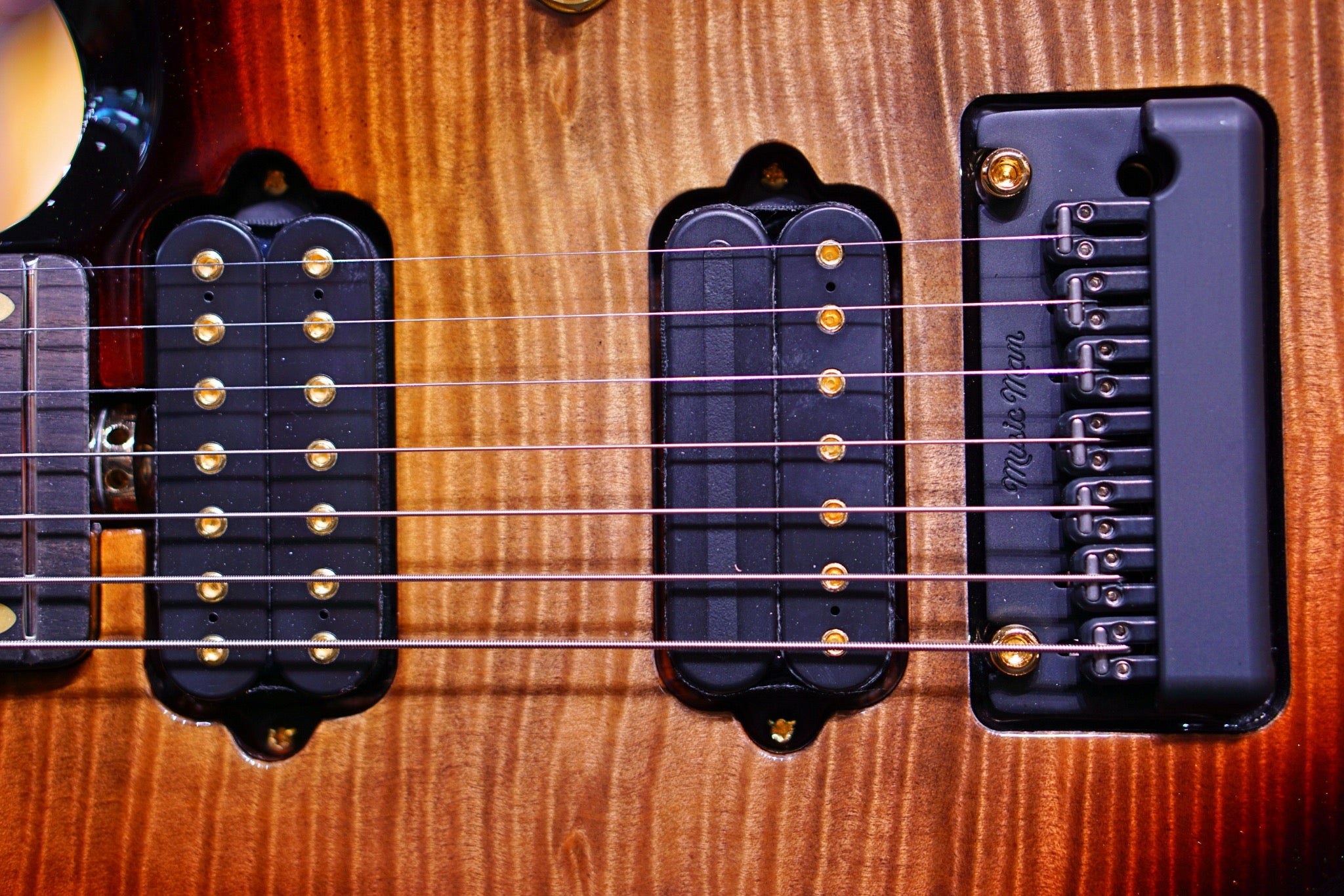 Ernie Ball Music Man JP7 20th Anniversary Honey Butter Burst John Petrucci f96474 - HIENDGUITAR Musicman GUITAR