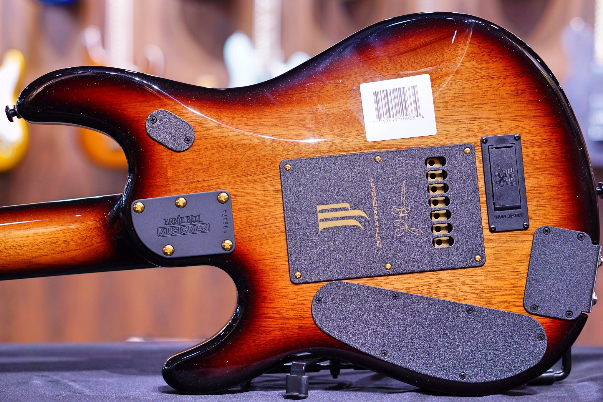 Ernie Ball Music Man JP7 20th Anniversary Honey Butter Burst John Petrucci f96474 - HIENDGUITAR Musicman GUITAR