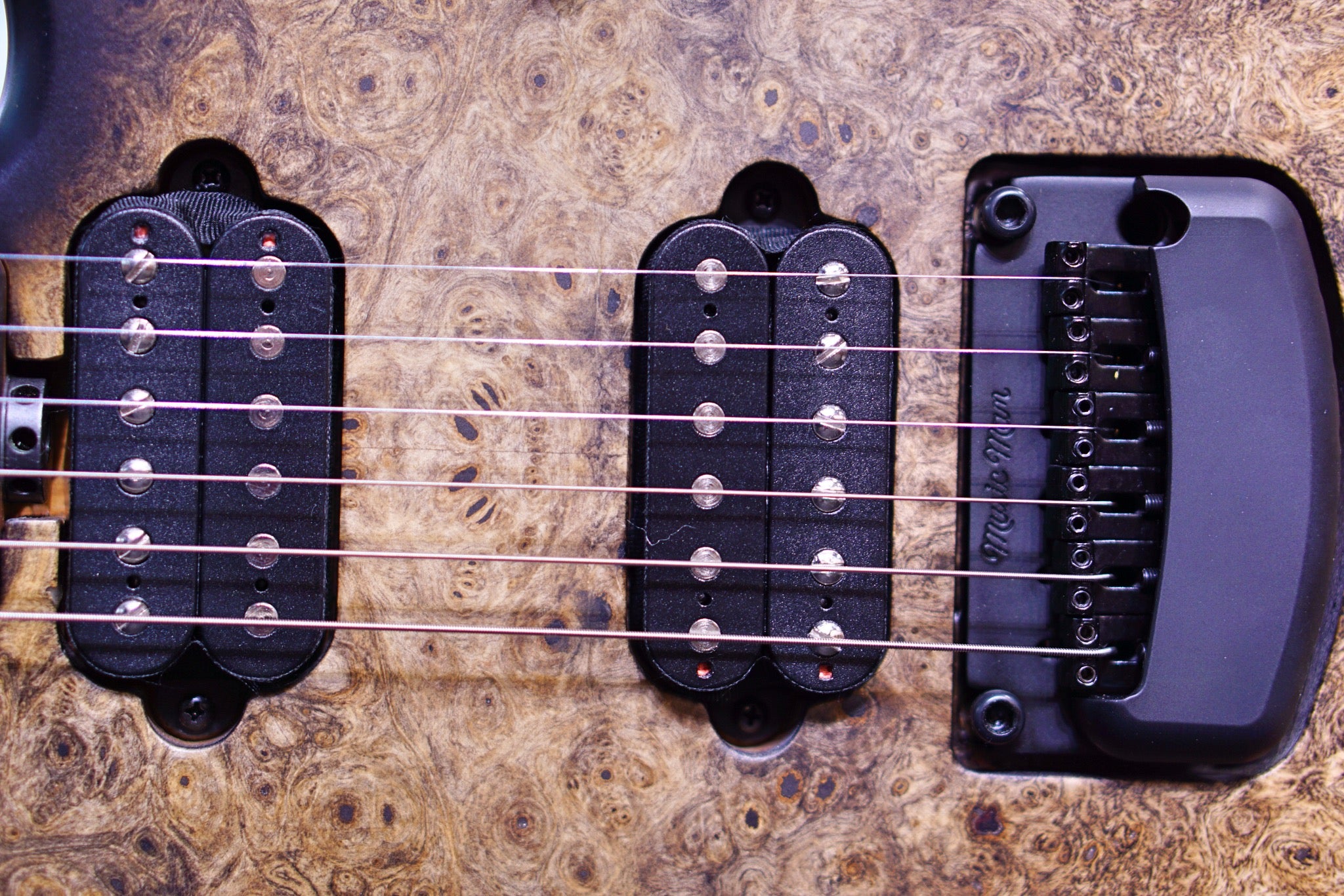 Ernie Ball Music man Cutlass HH Trem - 6 String - Jason Richardson - Burl Top s07245 - HIENDGUITAR Musicman GUITAR