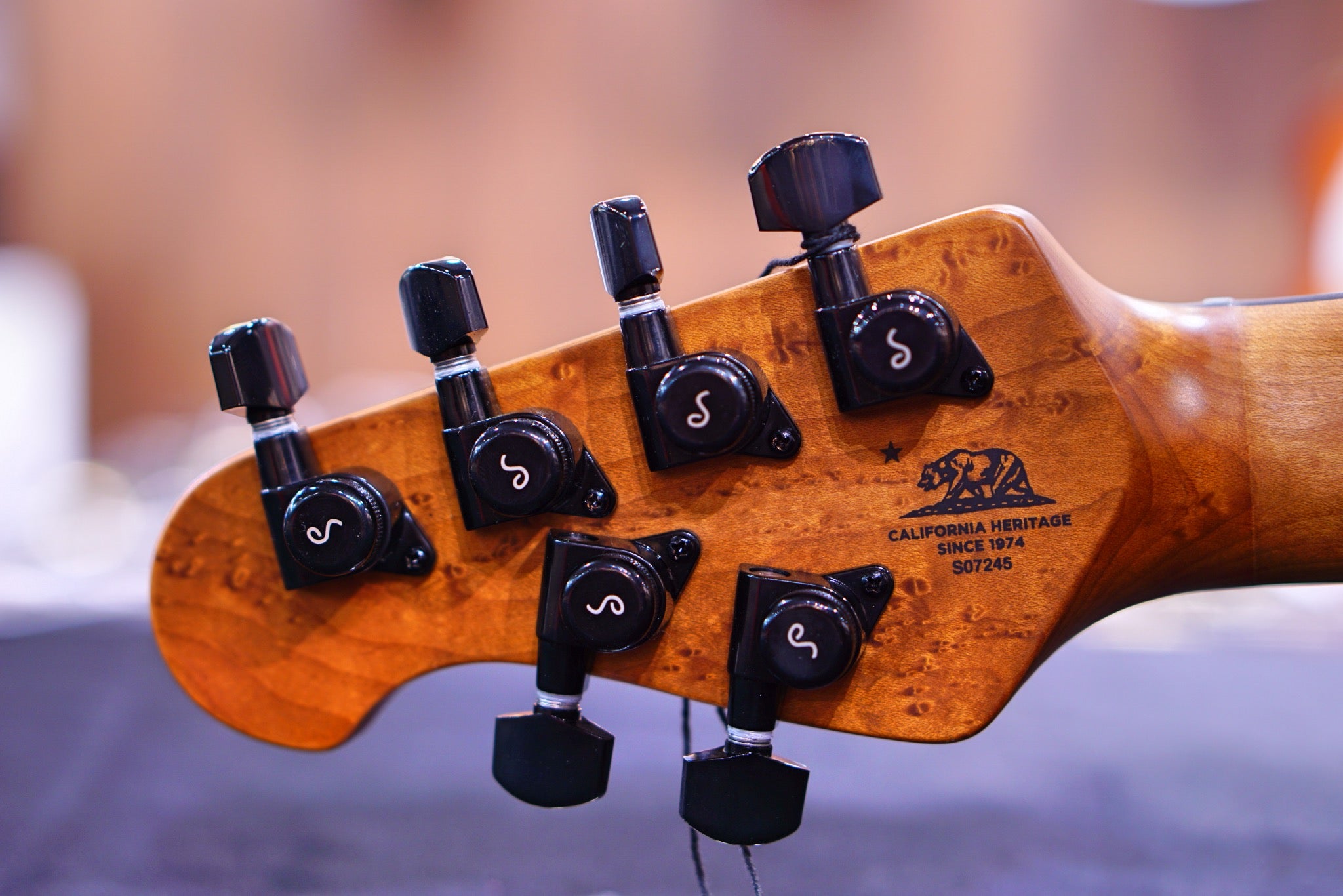 Ernie Ball Music man Cutlass HH Trem - 6 String - Jason Richardson - Burl Top s07245 - HIENDGUITAR Musicman GUITAR