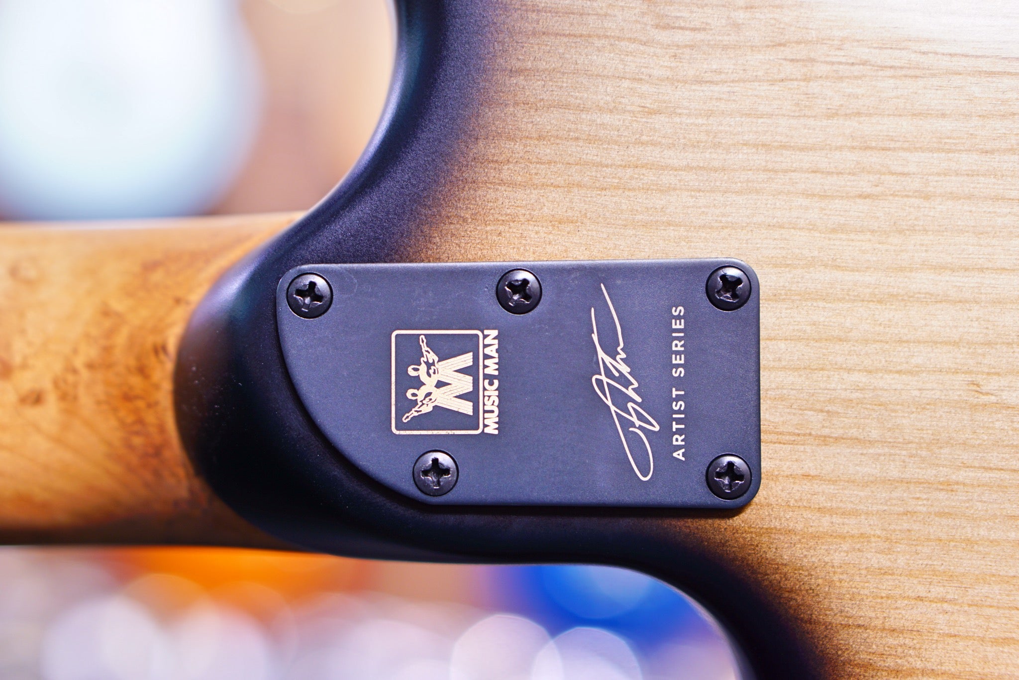 Ernie Ball Music man Cutlass HH Trem - 6 String - Jason Richardson - Burl Top s07245 - HIENDGUITAR Musicman GUITAR