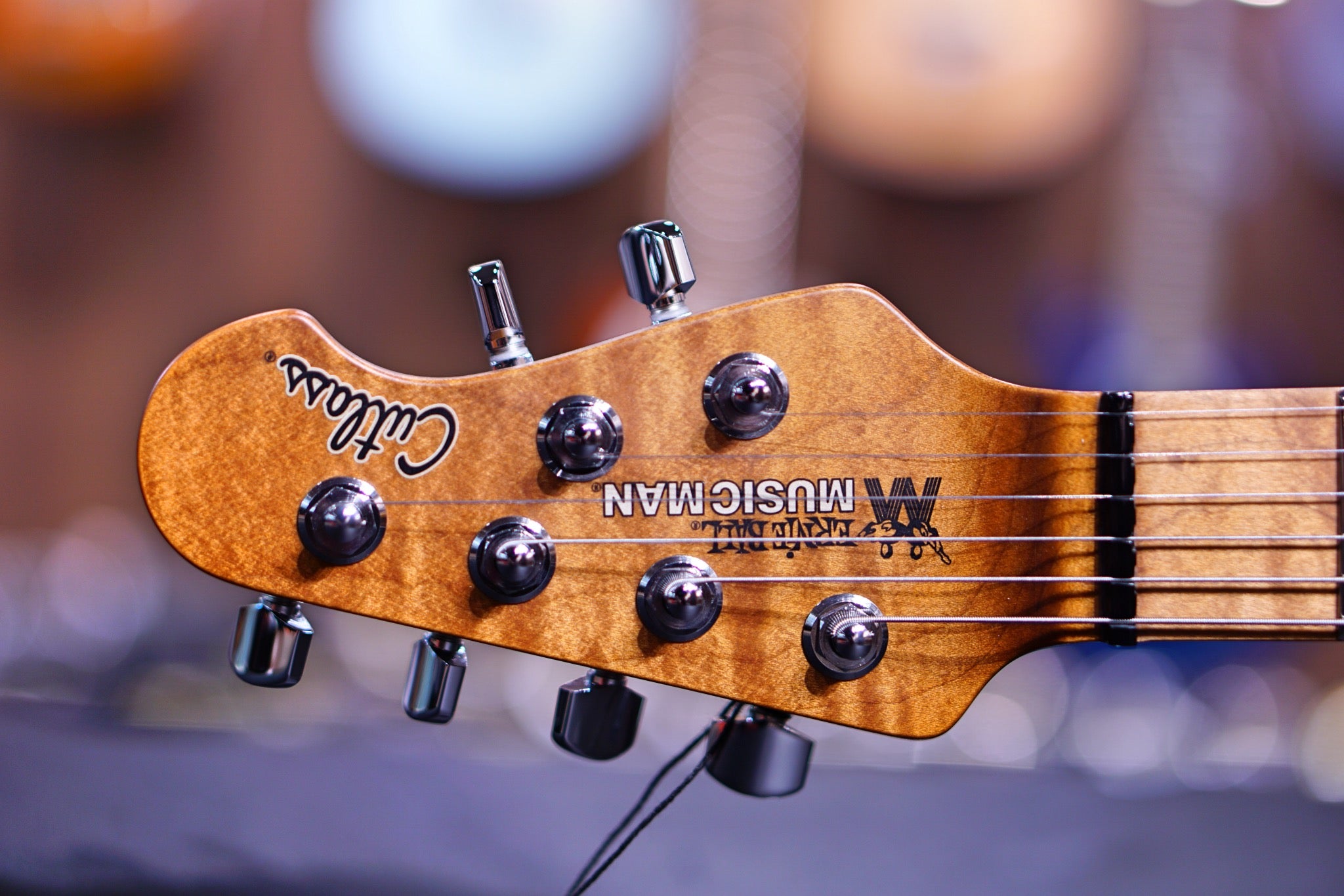 Ernie Ball Music Man Cutlass RS HSS - Vintage Tobacco H01689 - HIENDGUITAR Musicman GUITAR