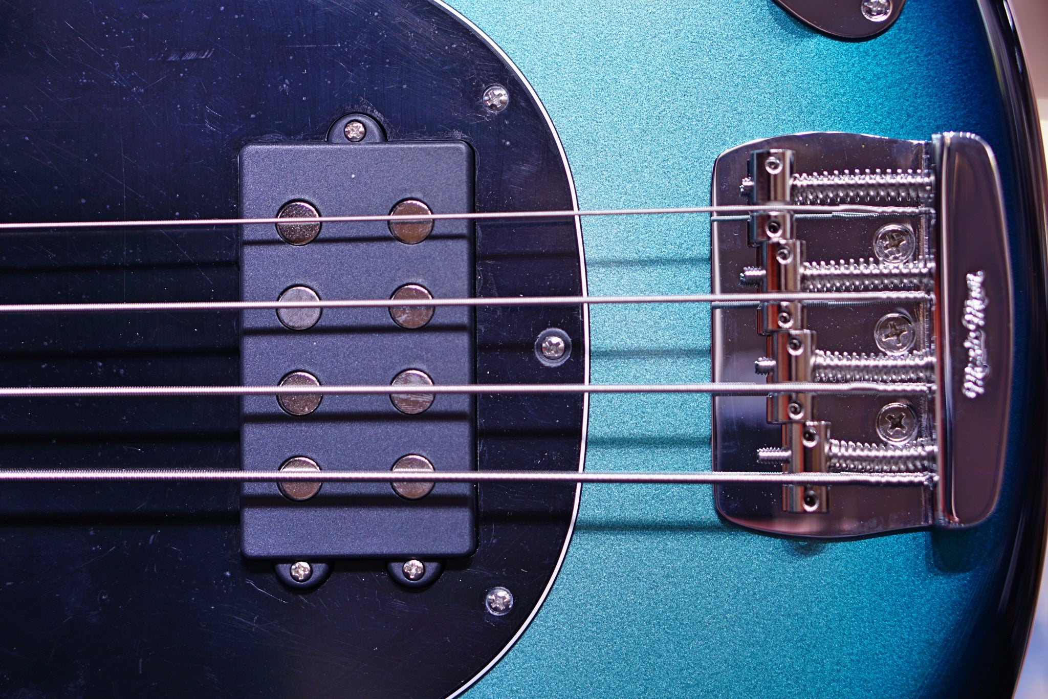 Ernie Ball Music Man StingRay Special 4 H Bass Guitar - Frost Green Pearl with Maple Fingerboard F94569 - HIENDGUITAR Musicman bass