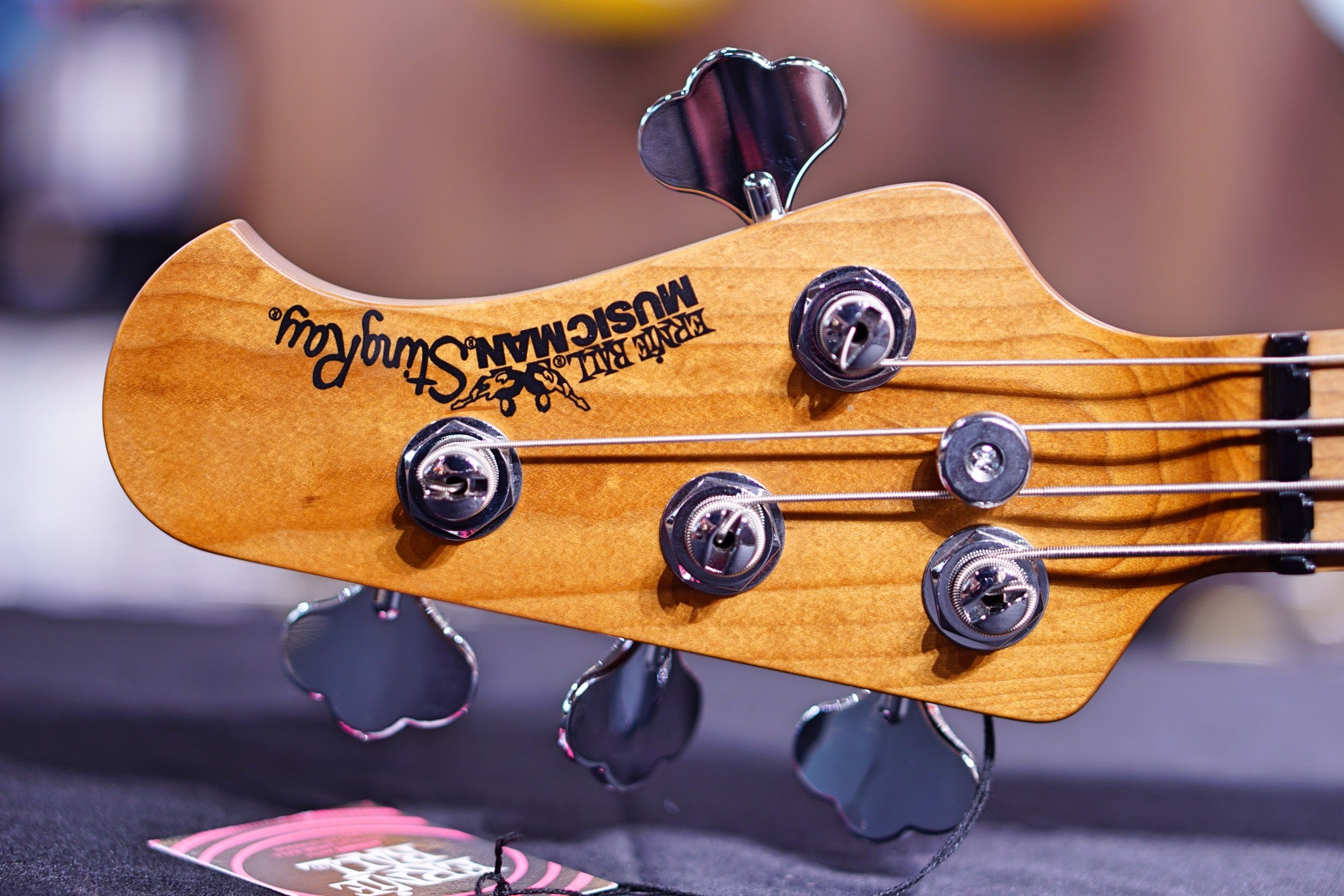 Ernie Ball Music Man StingRay Special 4 H Bass Guitar - Frost Green Pearl with Maple Fingerboard F94569 - HIENDGUITAR Musicman bass