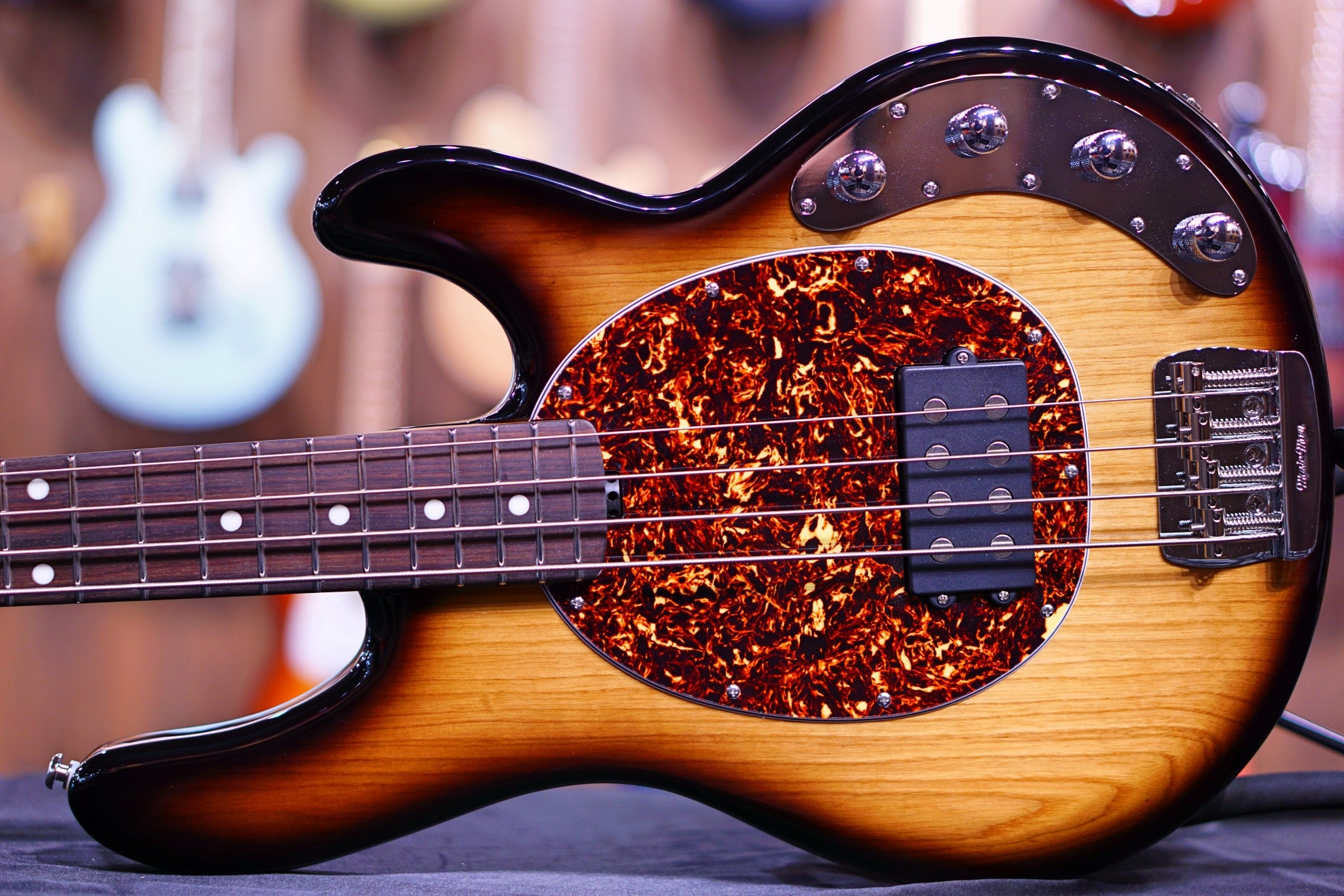 Ernie Ball Music Man StingRay Special 4 H Bass Guitar - Burnt Ends F95751 - HIENDGUITAR Musicman bass