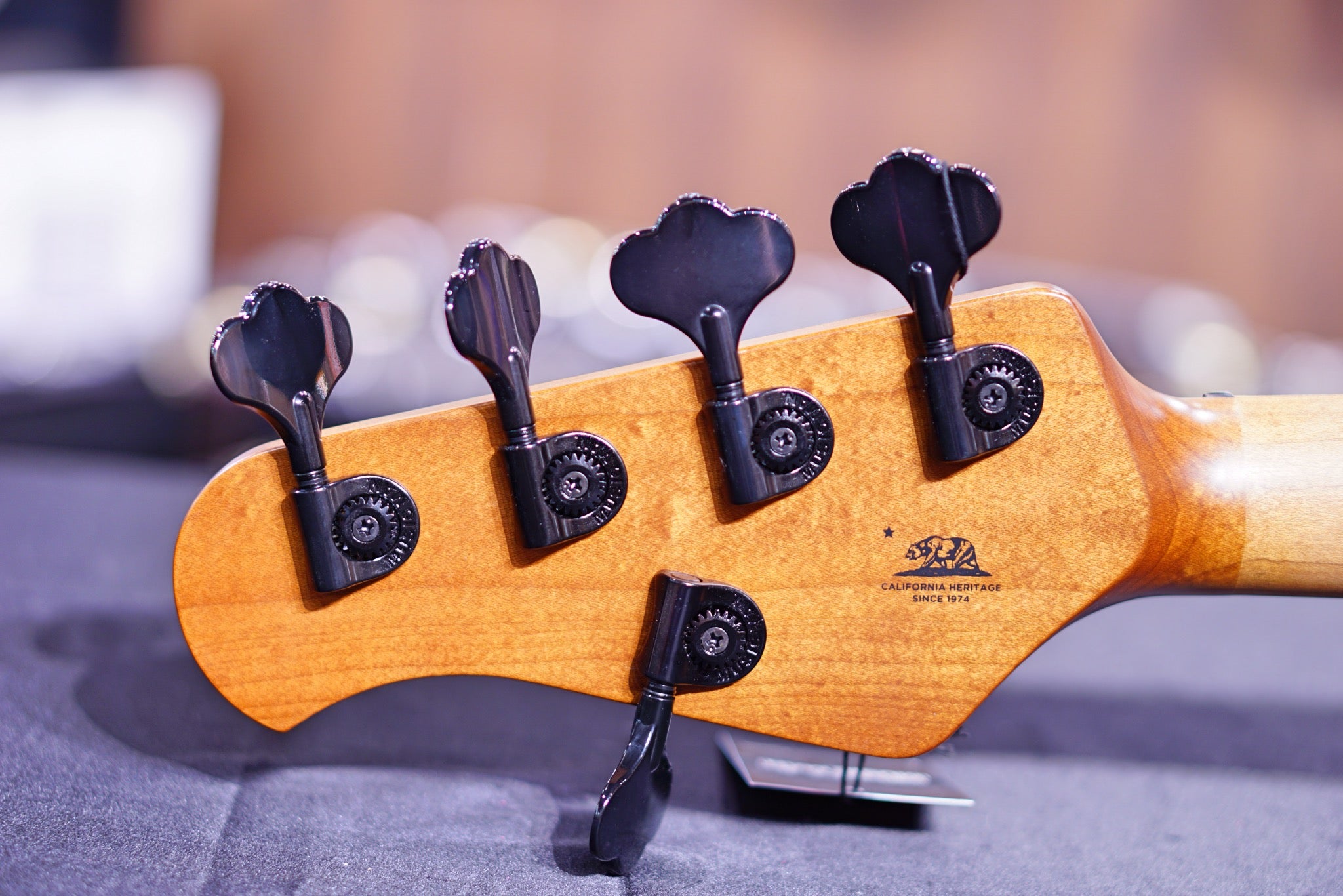 Ernie Ball Music Man StingRay Special 5 HH Bass Guitar - Black with Maple Fingerboard F97071 - HIENDGUITAR Musicman bass